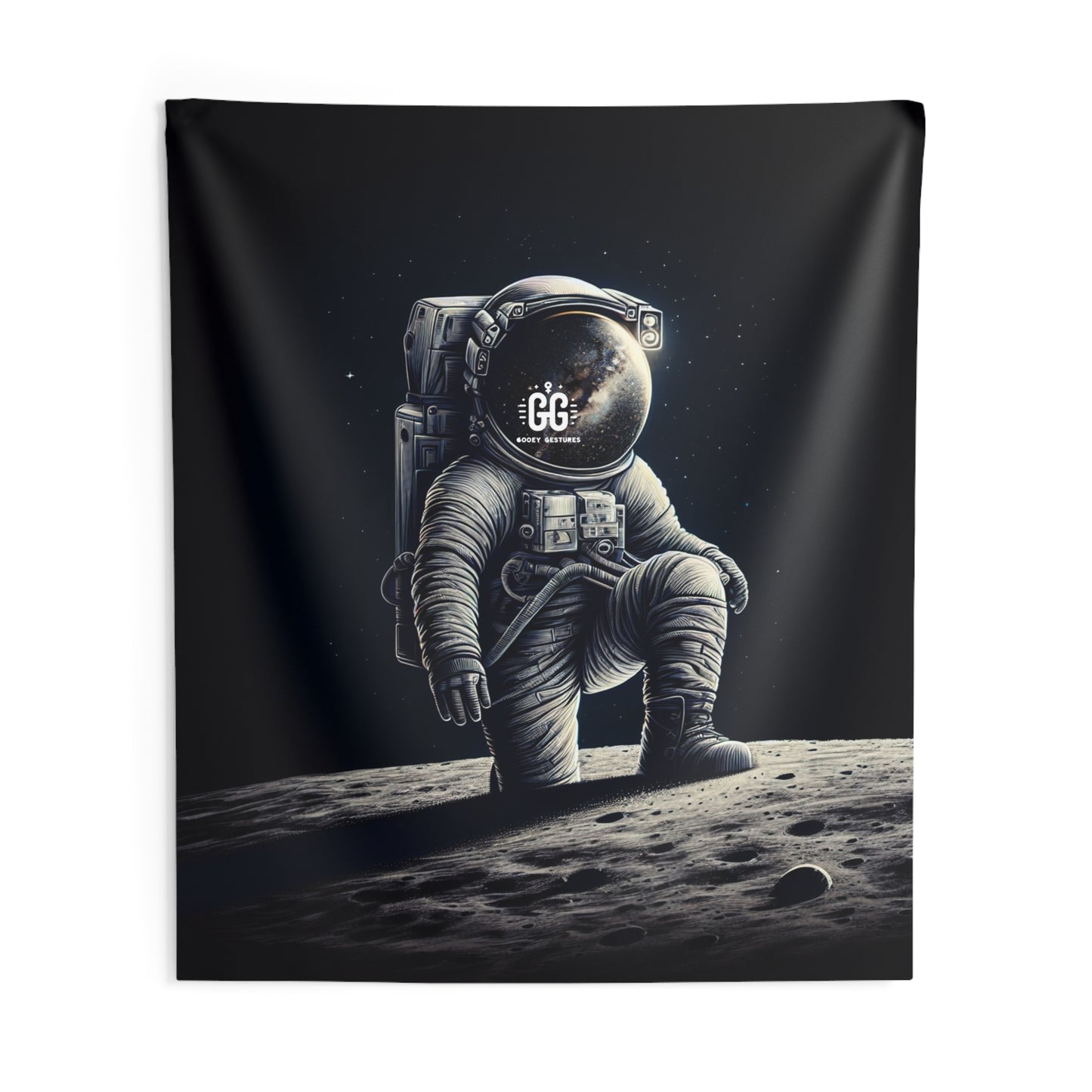Cosmic Reflection Astronaut Tapestry
