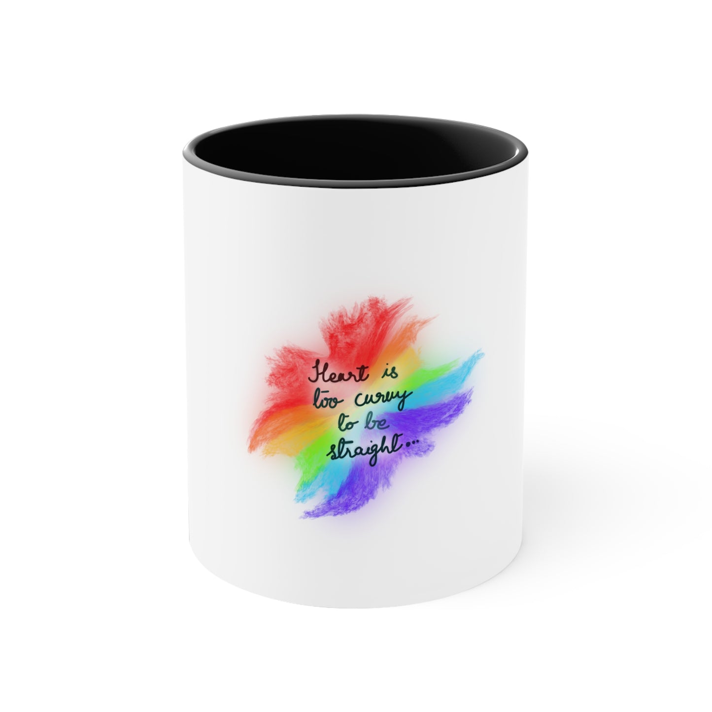Curvy Heart Pride Mug
