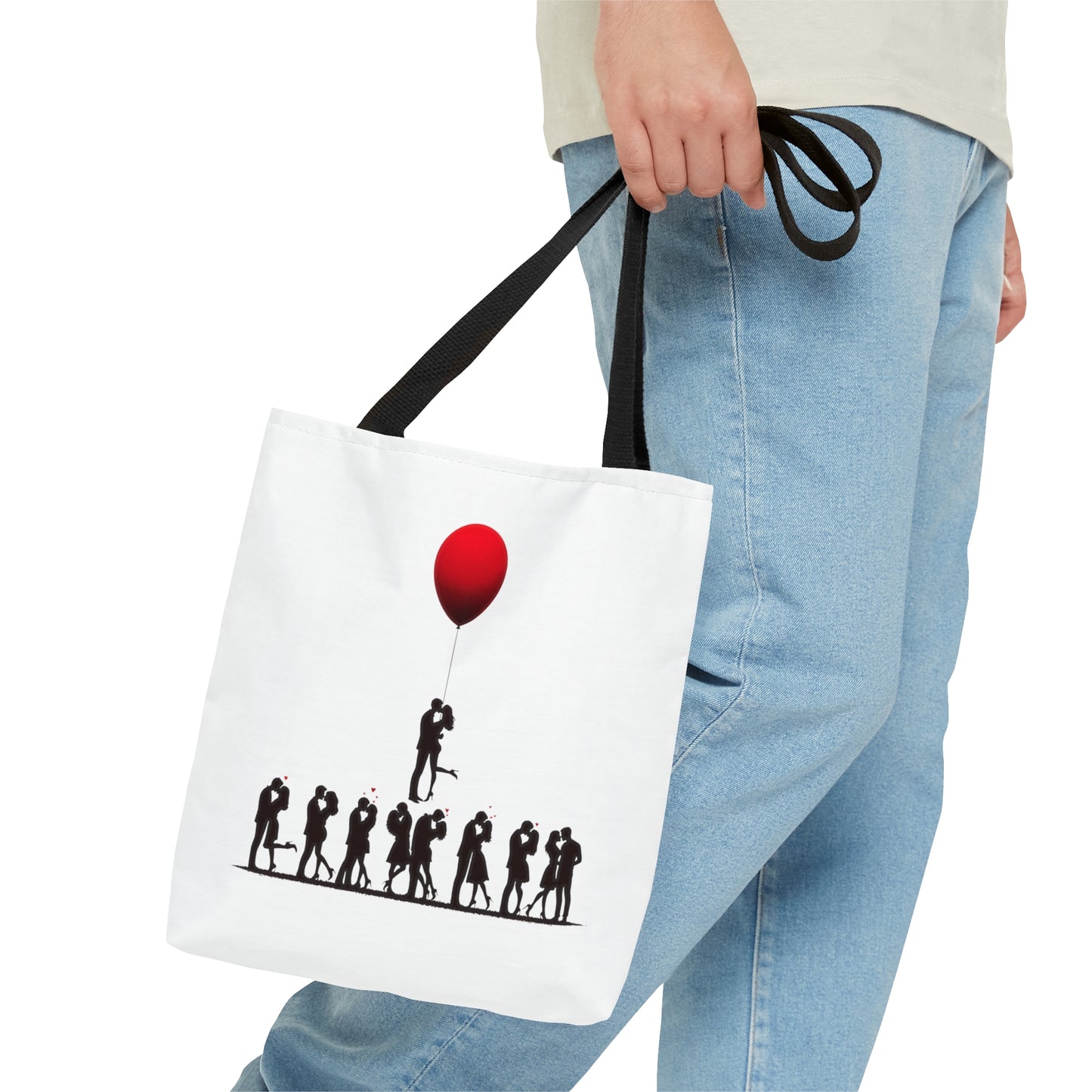 Love Balloon Silhouette Tote