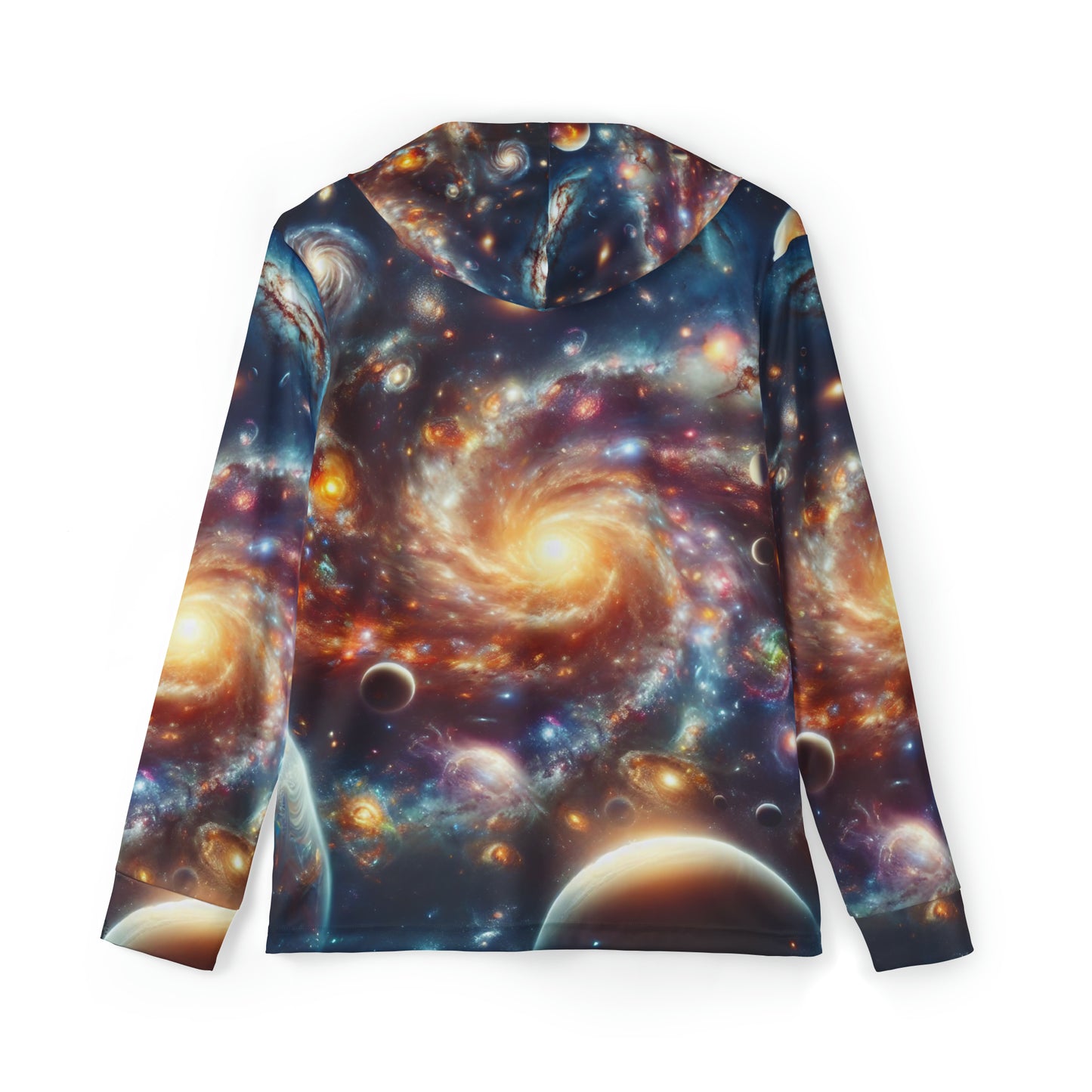 Cosmic Galaxy Print Athletic Hoodie
