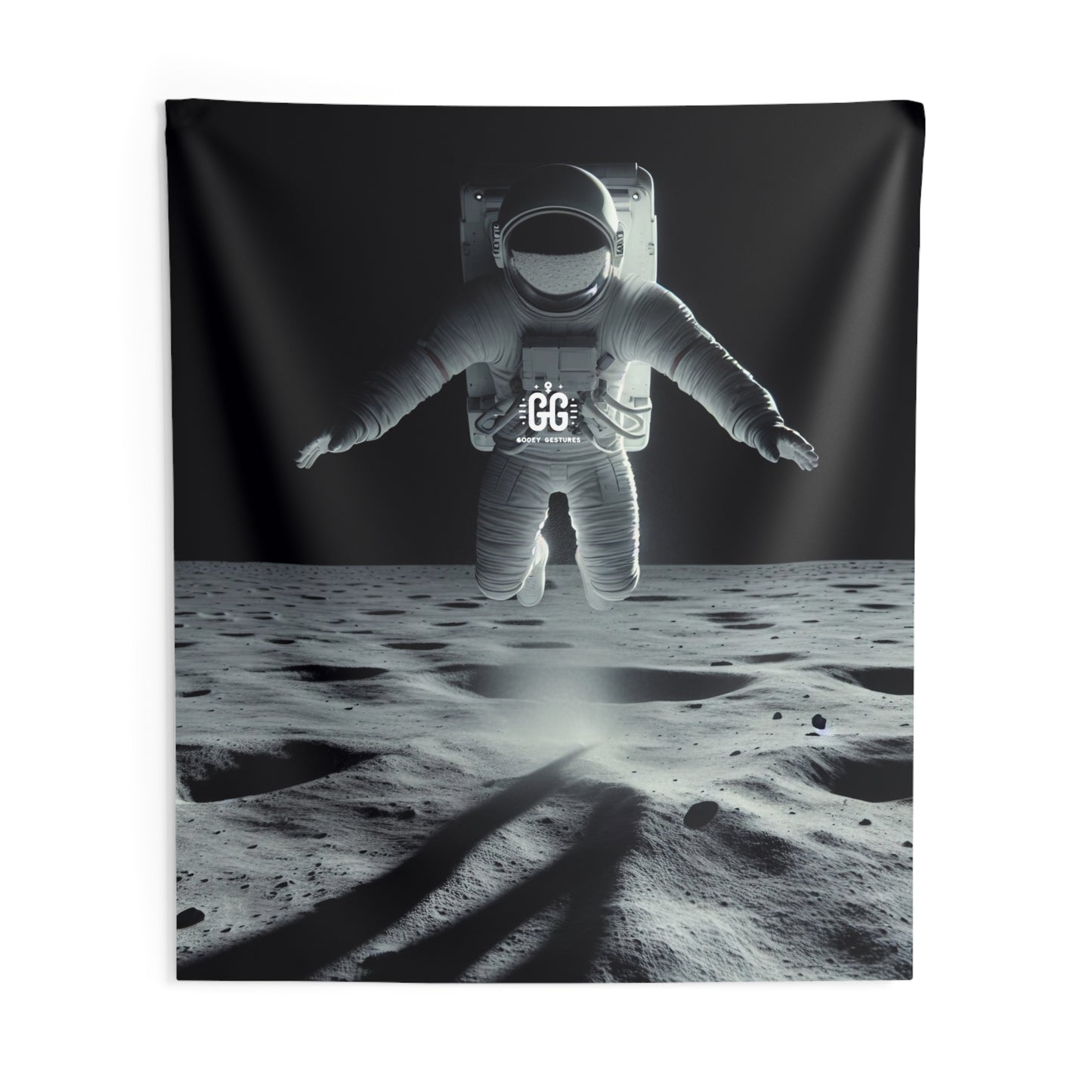 Lunar Astronaut Leap Tapestry