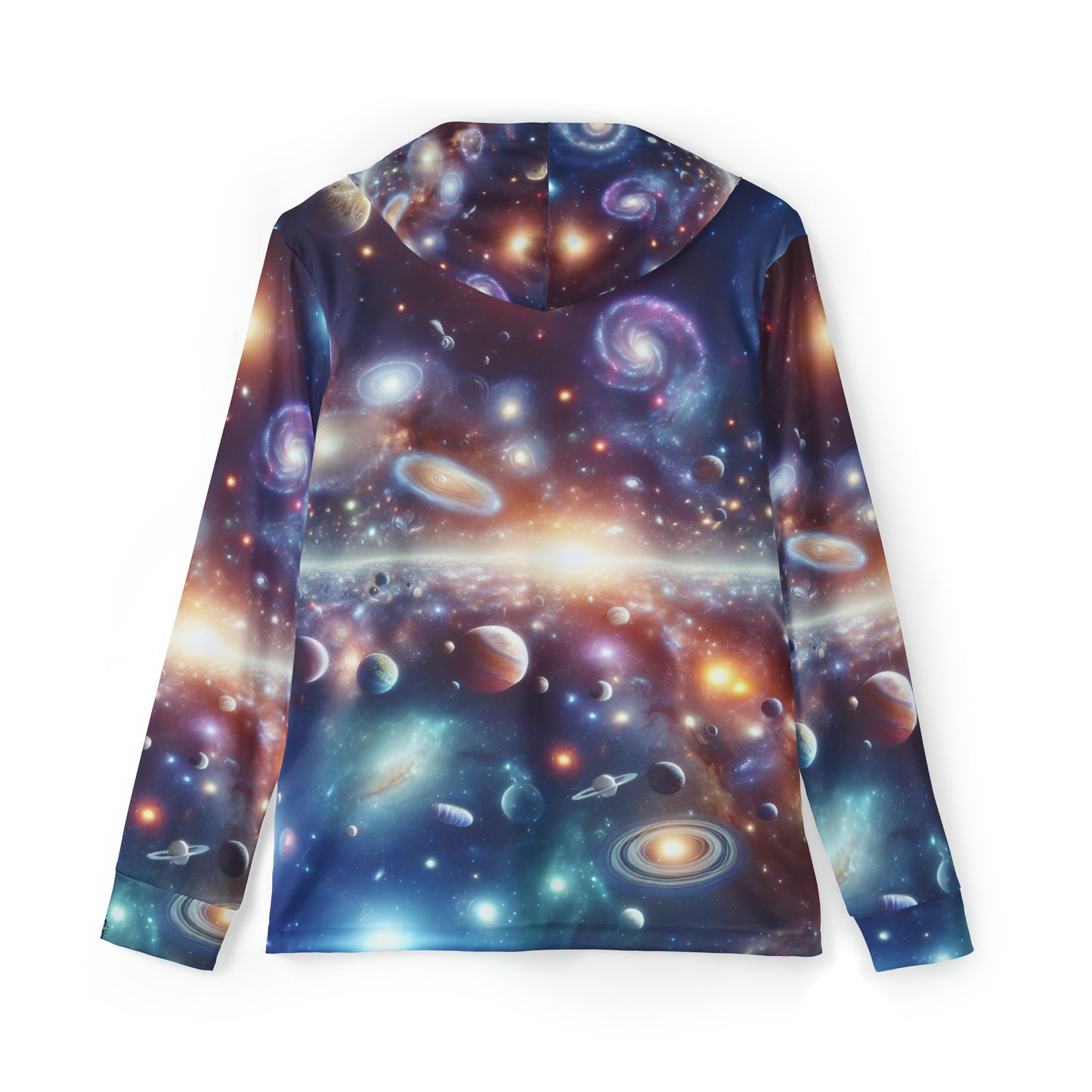 Cosmic Galaxy Print Athletic Hoodie