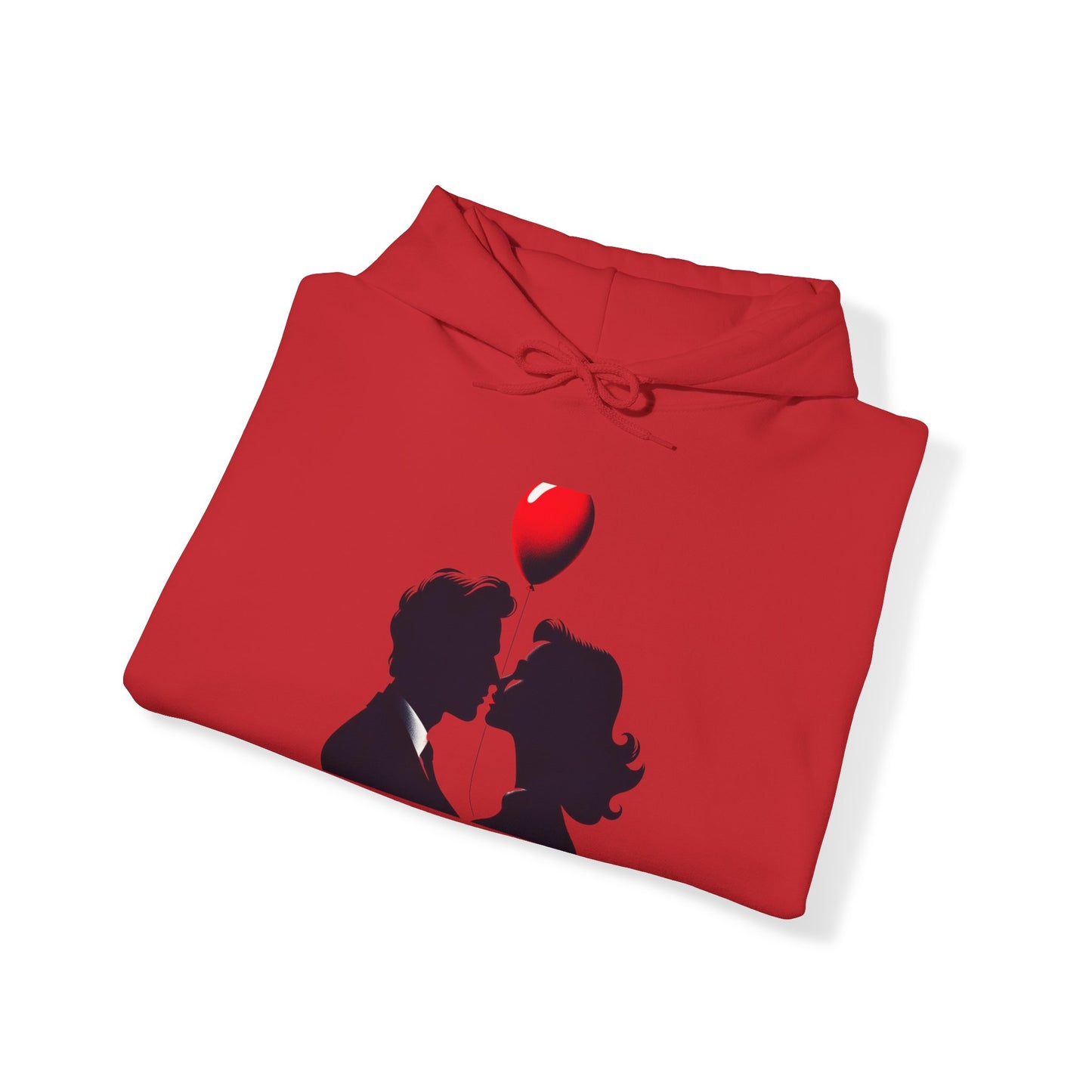 Balloon Kiss Silhouette Hoodie