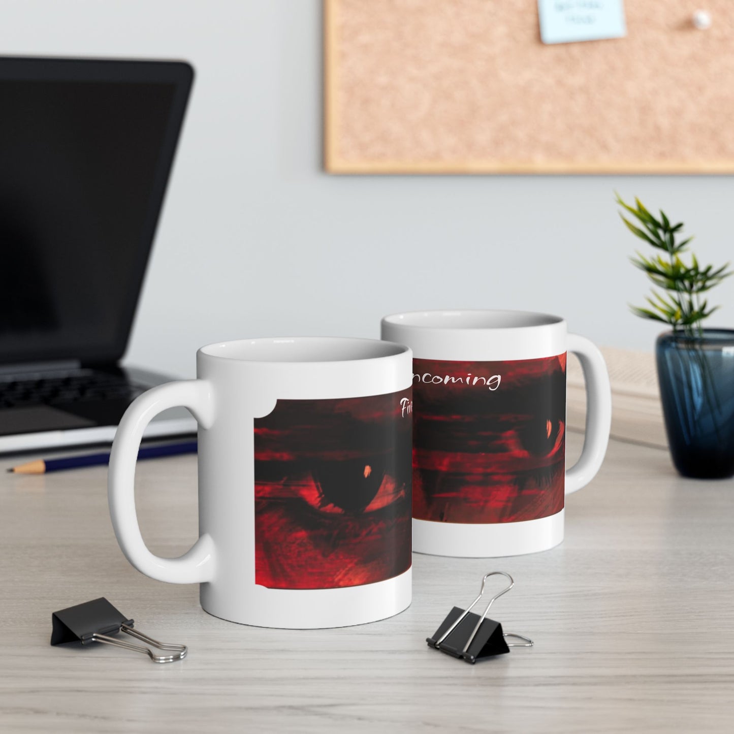 Bold Firestorm Ceramic Mug for Coffee Lovers, 11oz & 15oz
