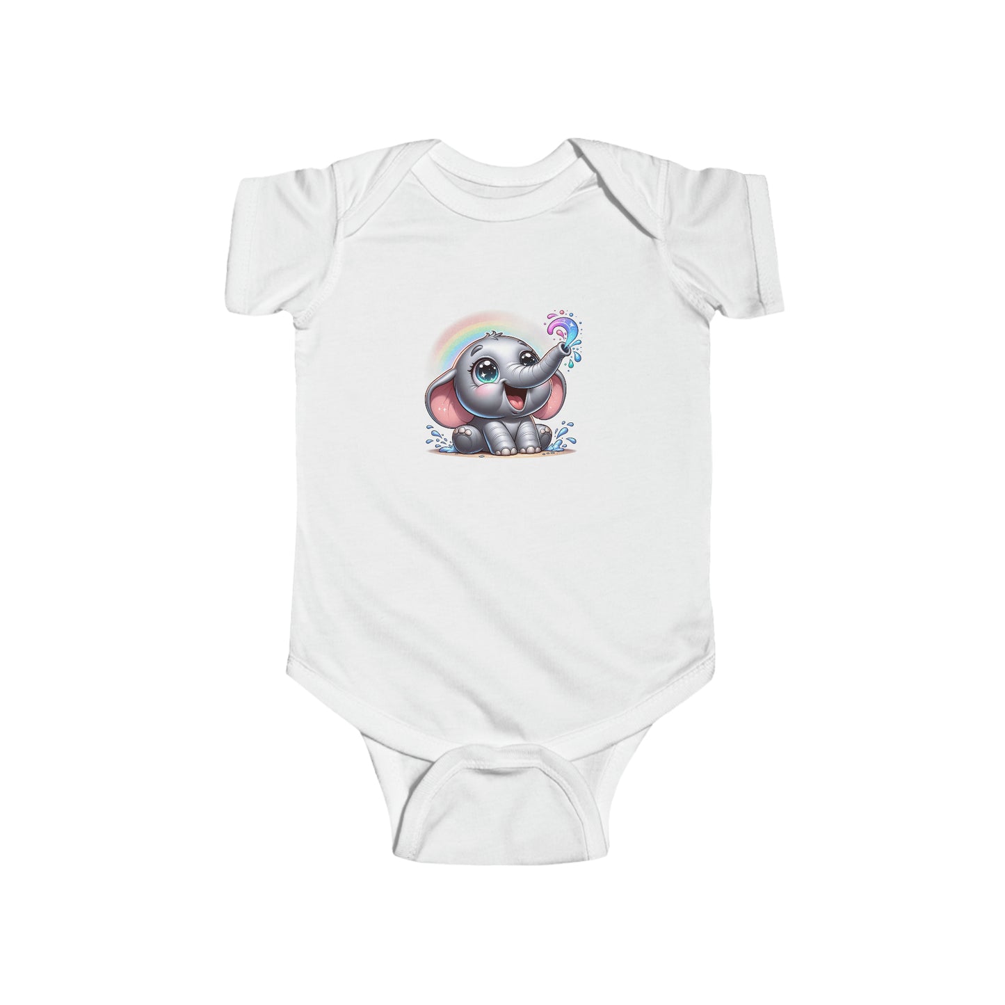 Rainbow Elephant Infant Bodysuit
