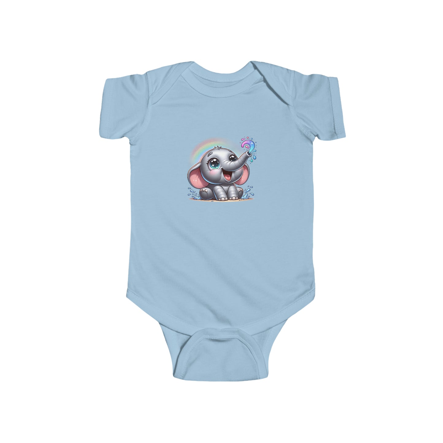 Rainbow Elephant Infant Bodysuit