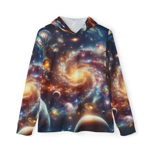 Cosmic Galaxy Print Athletic Hoodie