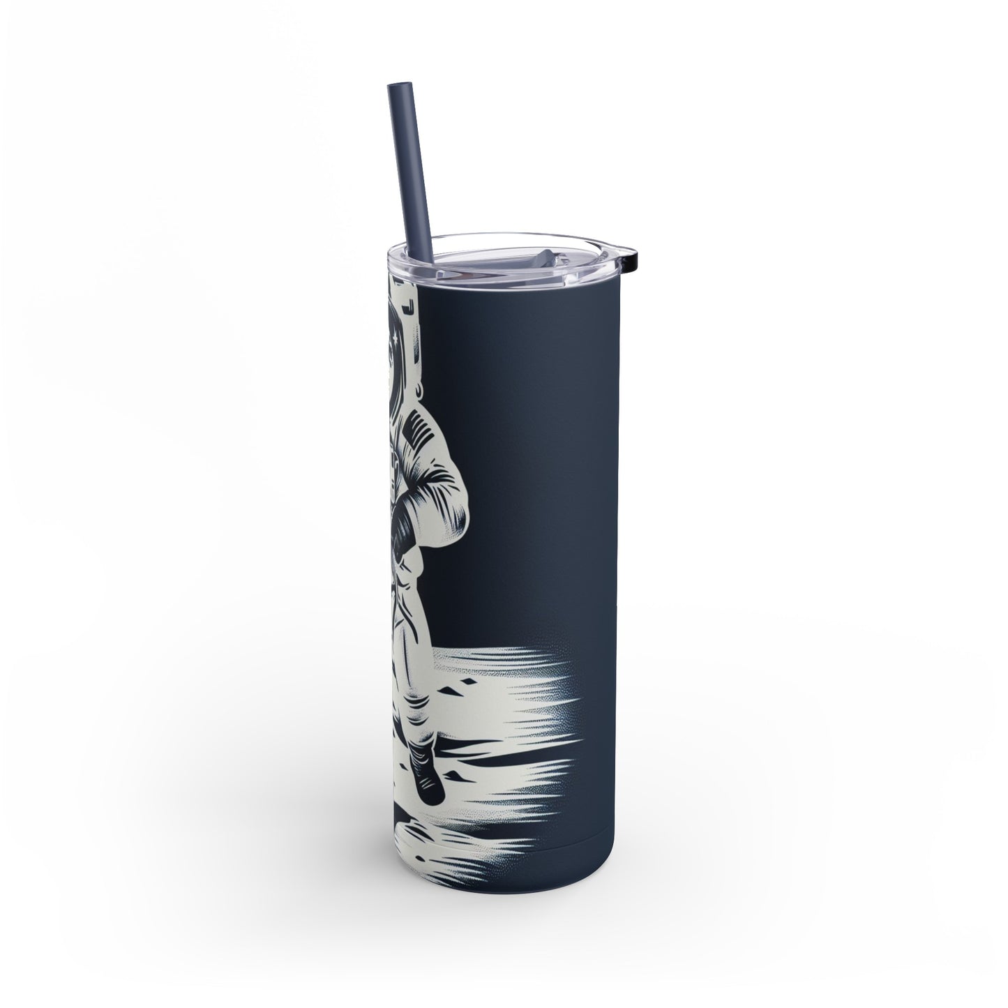 Astronaut Earth Reflection Matte Tumbler