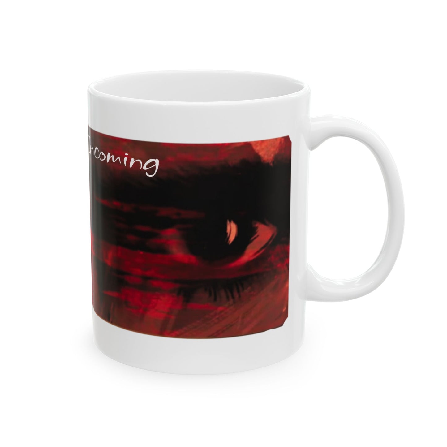 Bold Firestorm Ceramic Mug for Coffee Lovers, 11oz & 15oz