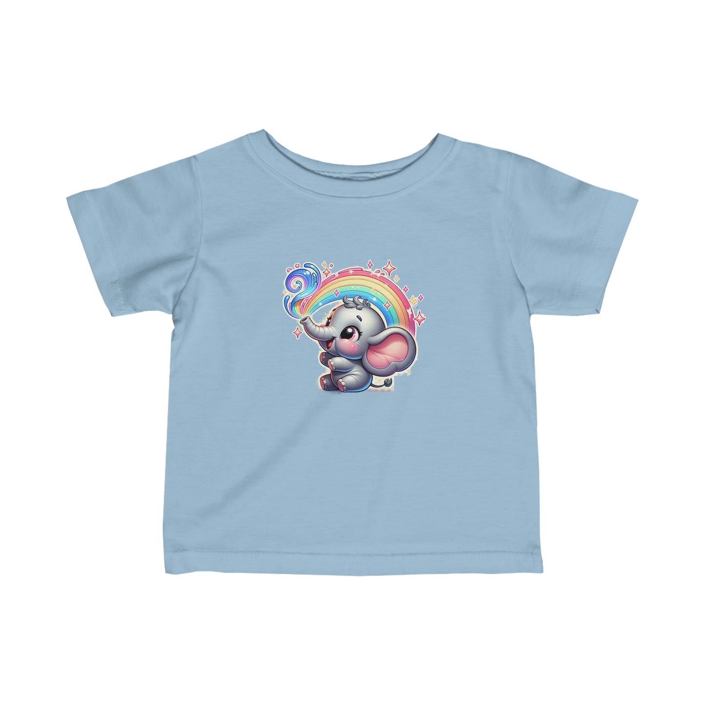 Rainbow Elephant Infant Tee