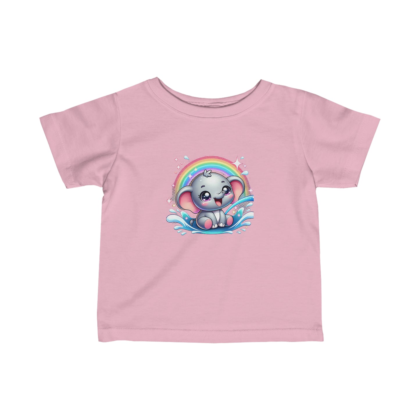 Rainbow Elephant Infant Tee