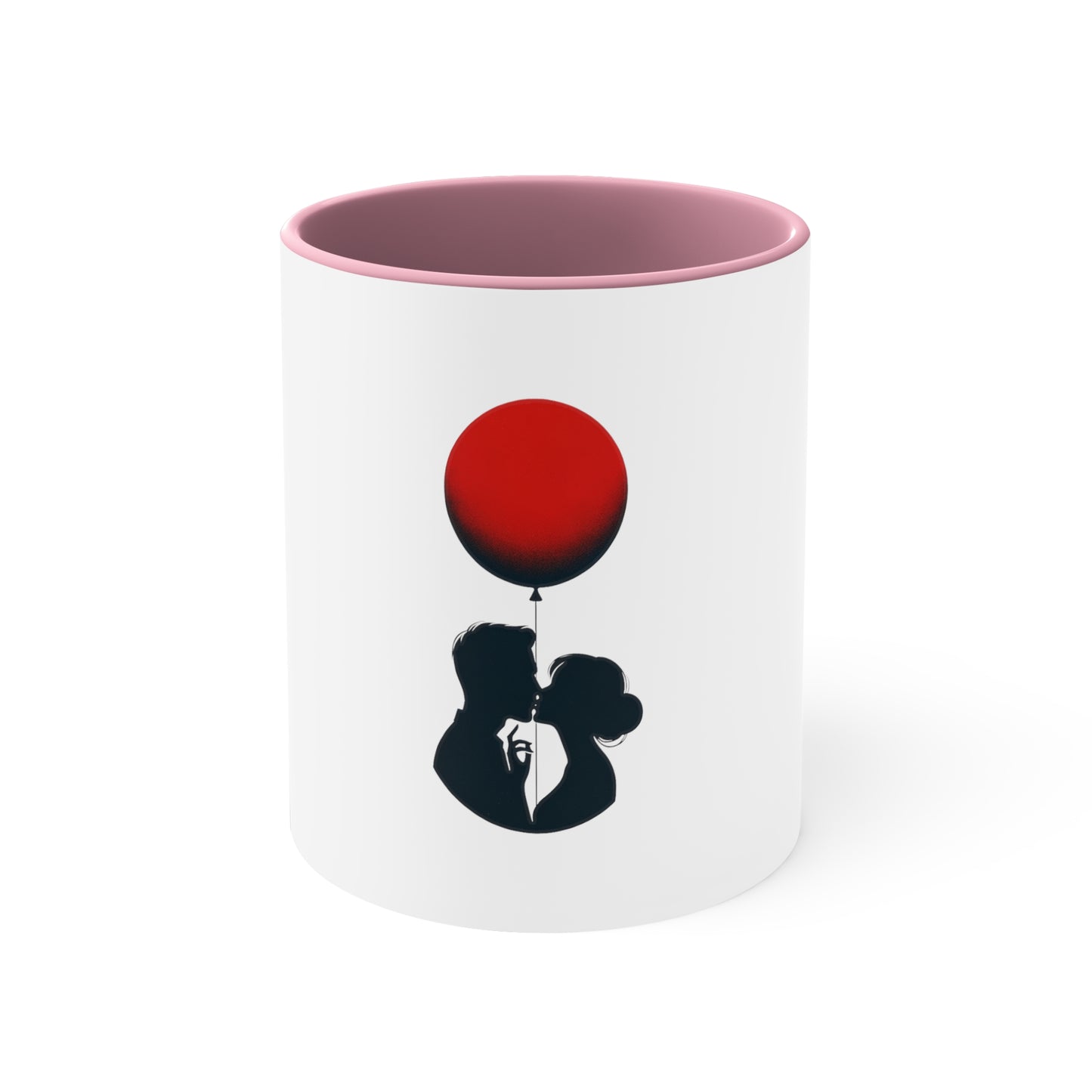 Balloon Kiss Accent Mug
