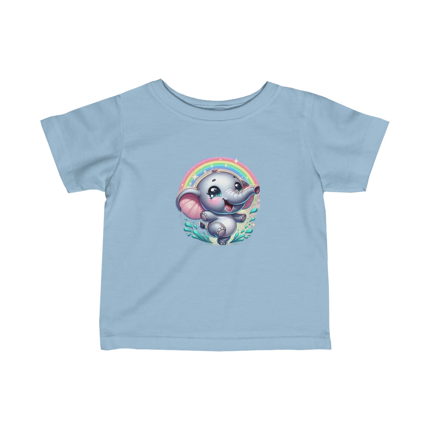 Rainbow Elephant Infant Tee