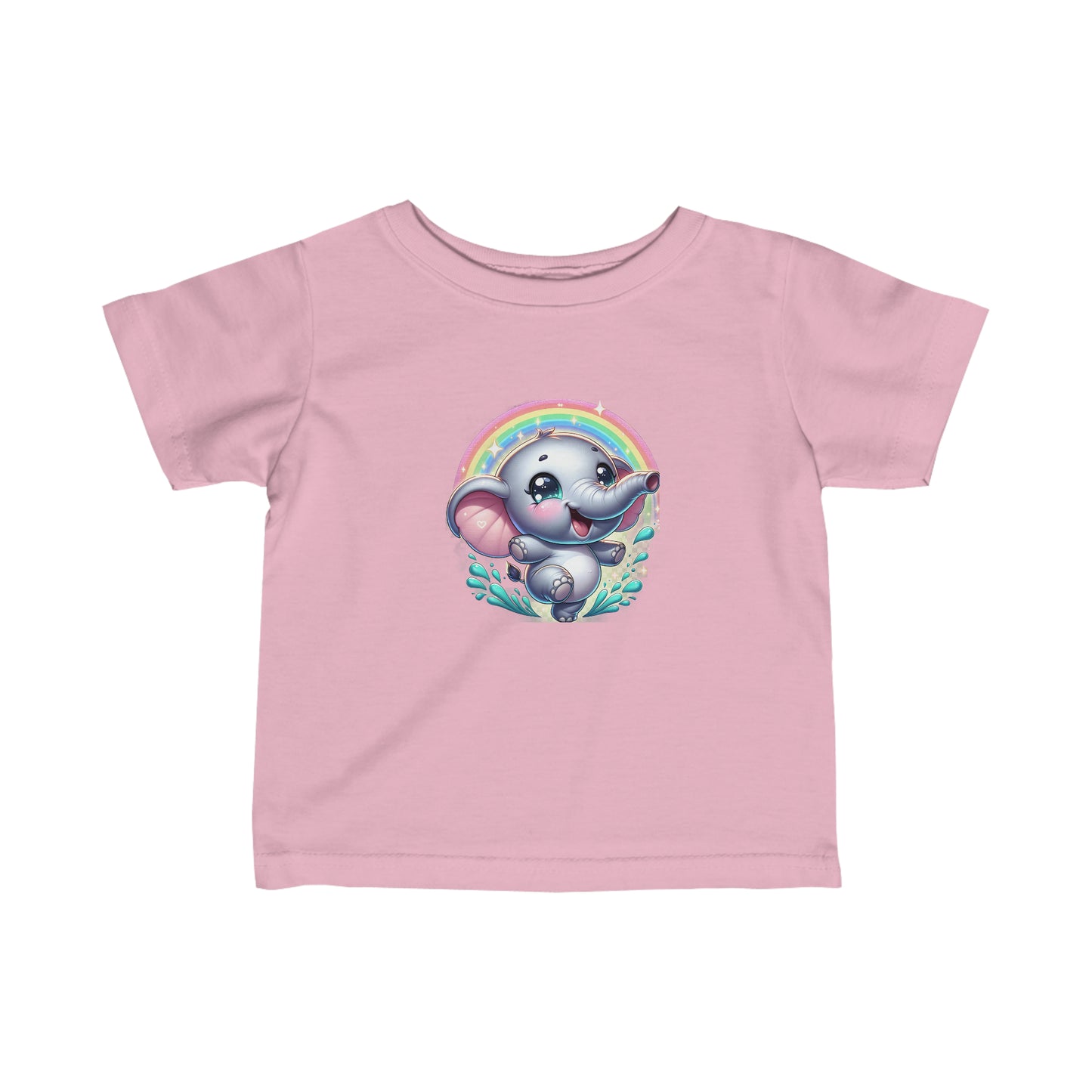 Rainbow Elephant Infant Tee