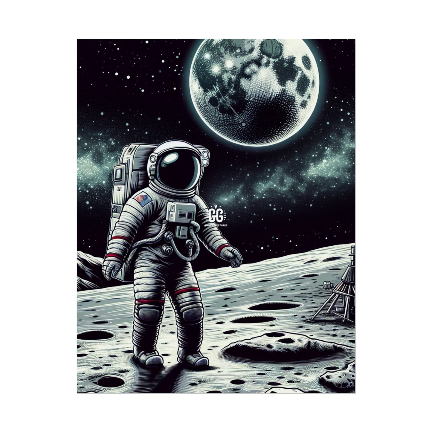 Lunar Explorer Poster