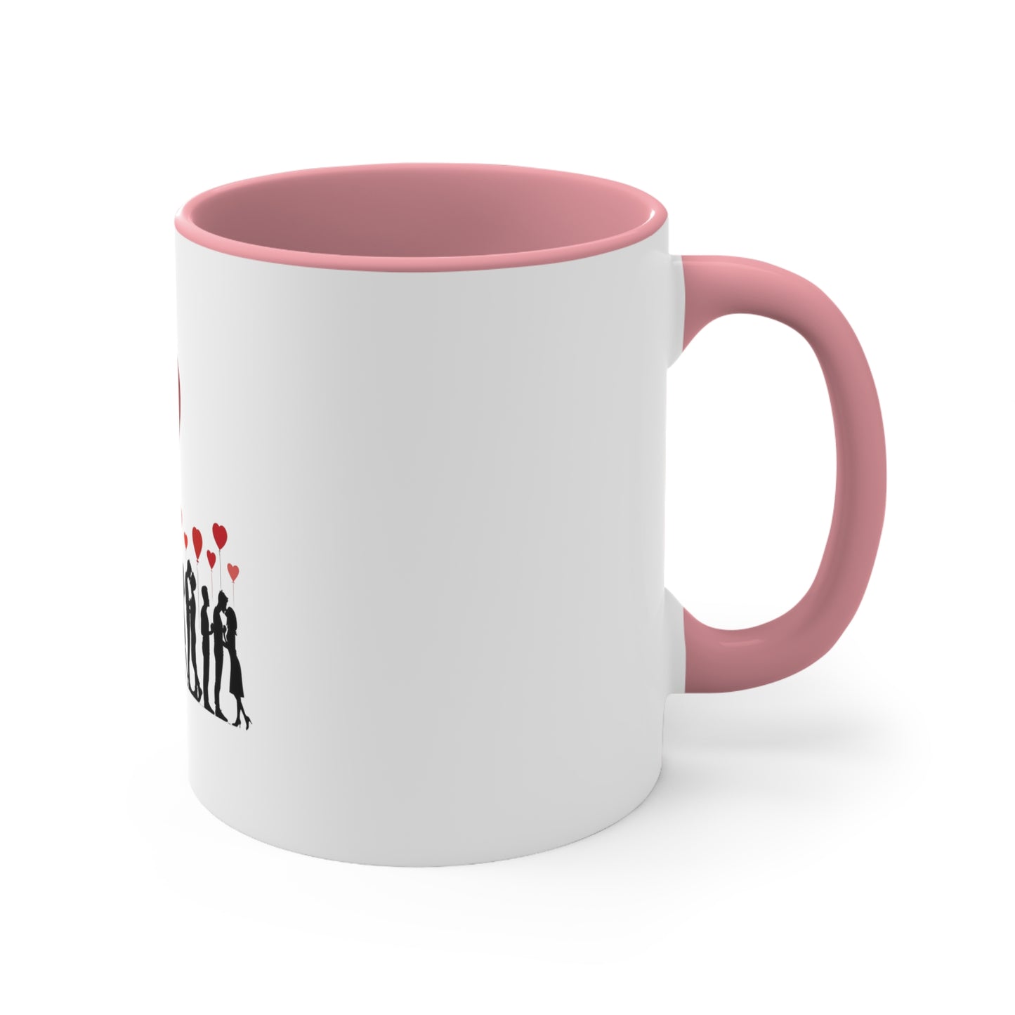 Love Silhouette Accent Mug