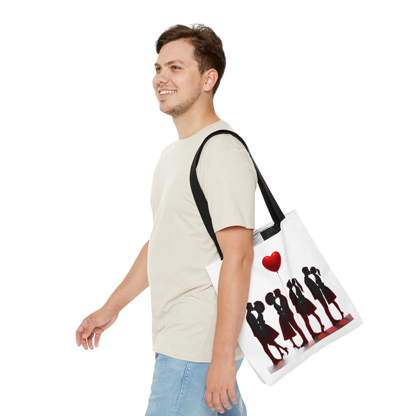 Love Silhouette Tote Bag