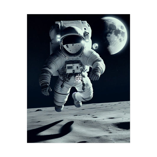 Lunar Leap Astronaut Poster