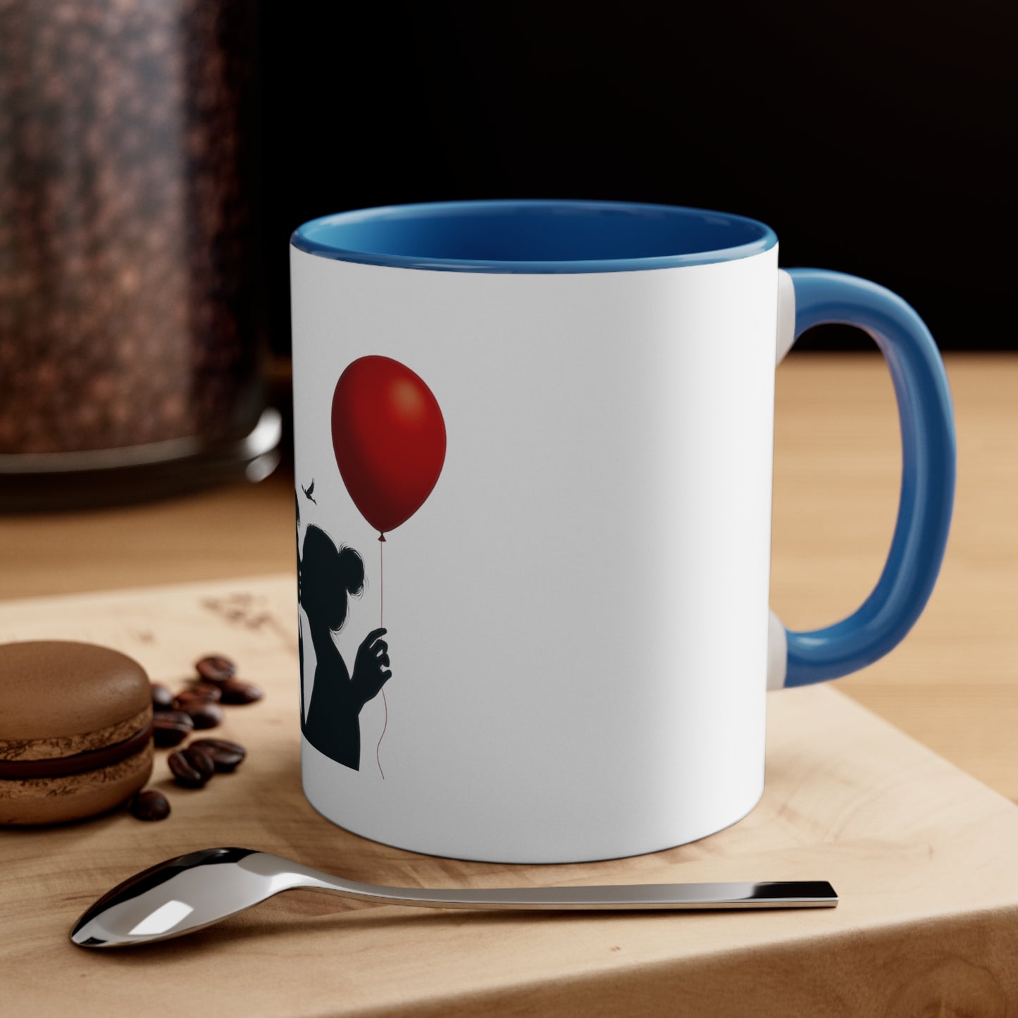 Romantic Silhouette Balloon Mug