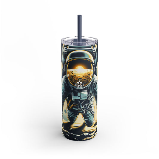 Astronaut Adventure Matte Skinny Tumbler