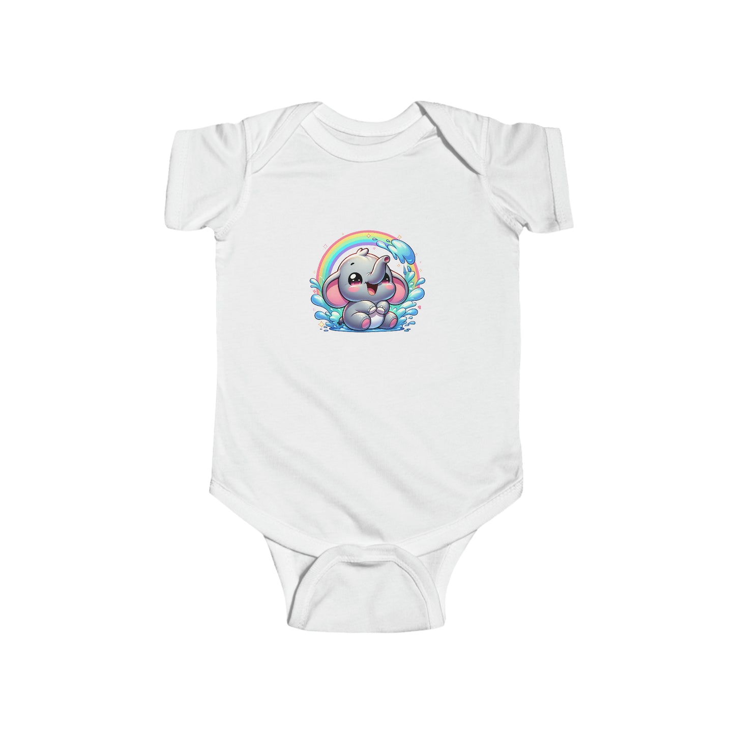 Rainbow Elephant Infant Bodysuit