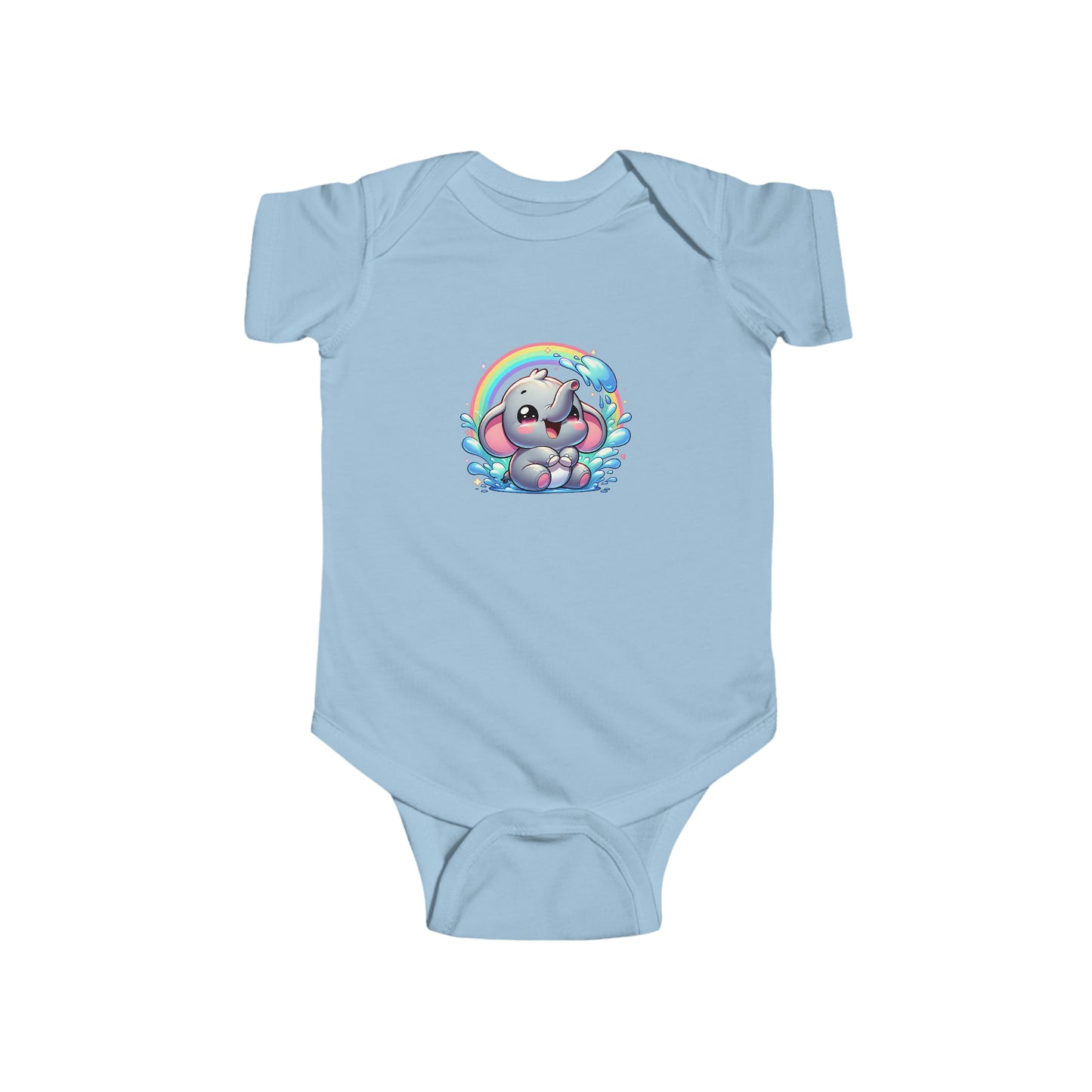 Rainbow Elephant Infant Bodysuit