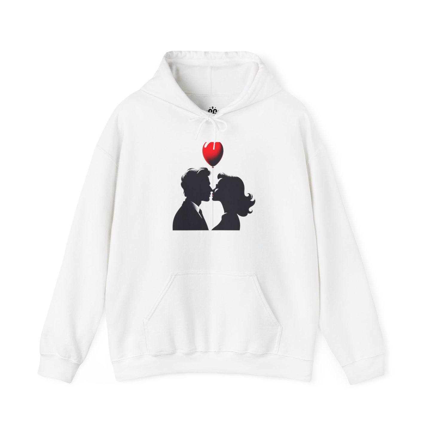 Balloon Kiss Silhouette Hoodie