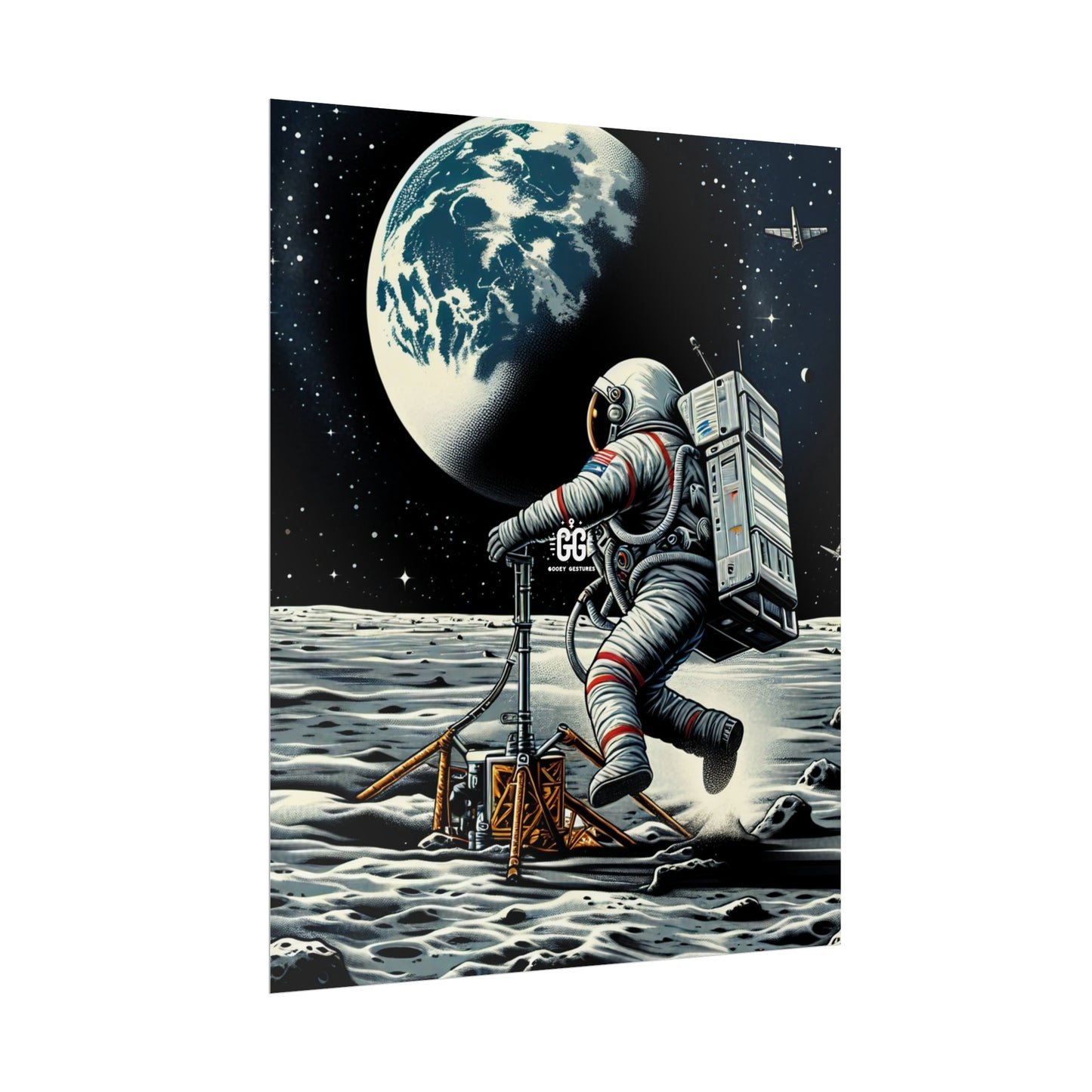 Lunar Leap Vintage Poster