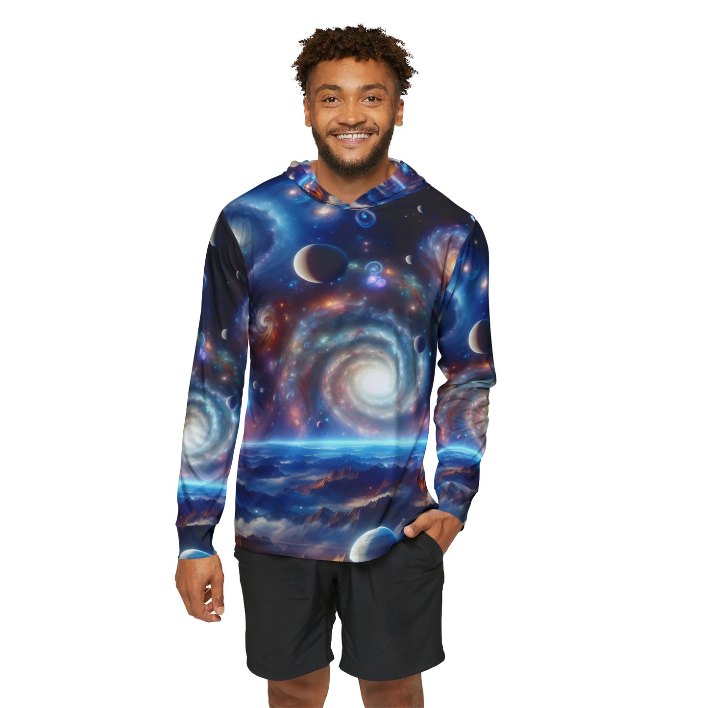 Cosmic Vortex Athletic Warmup Hoodie