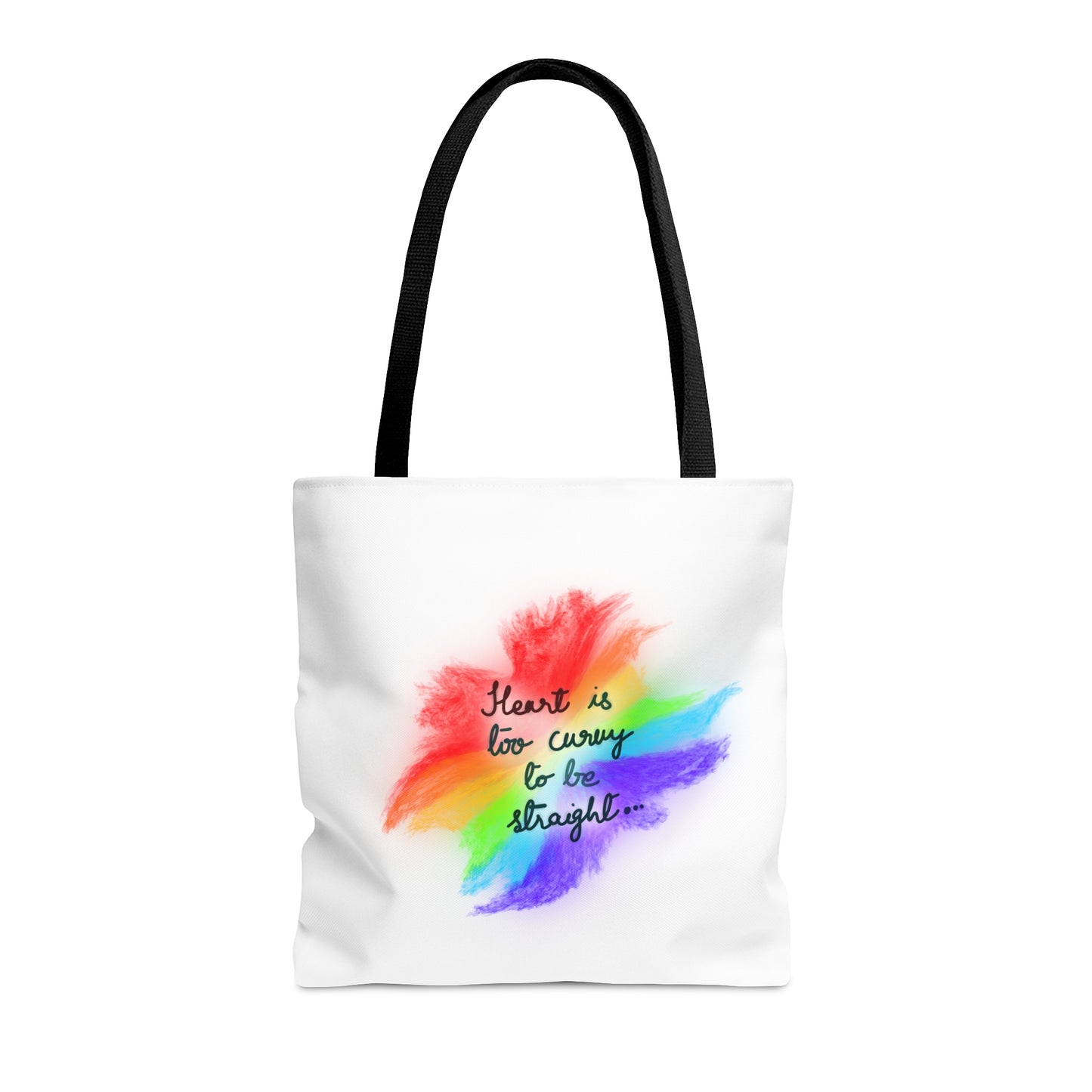 Curvy Heart Tote Bag