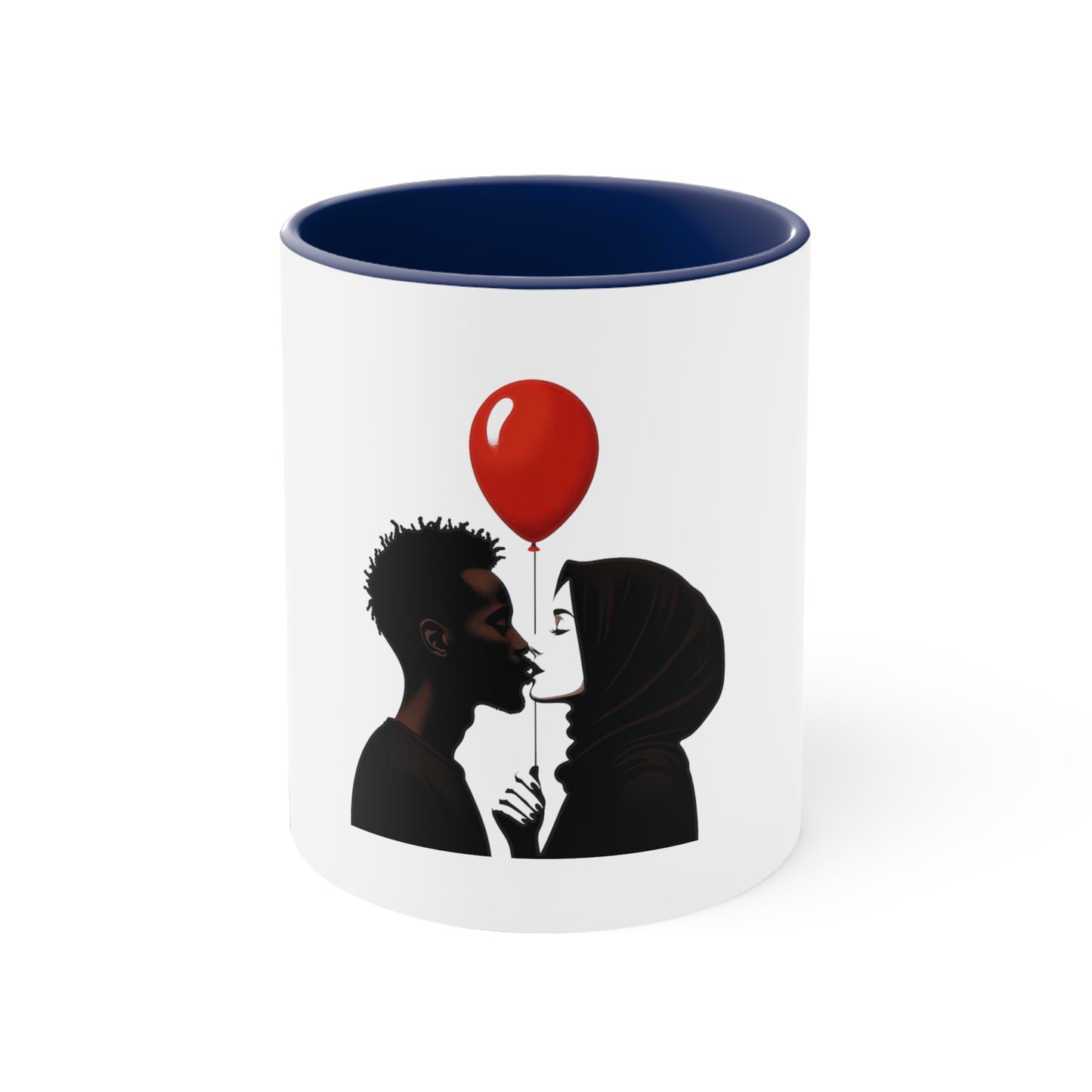 Balloon Kiss Accent Mug