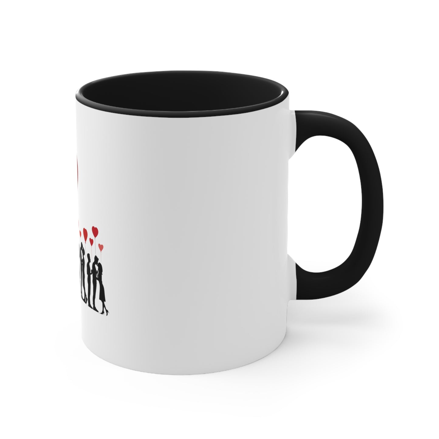 Love Silhouette Accent Mug