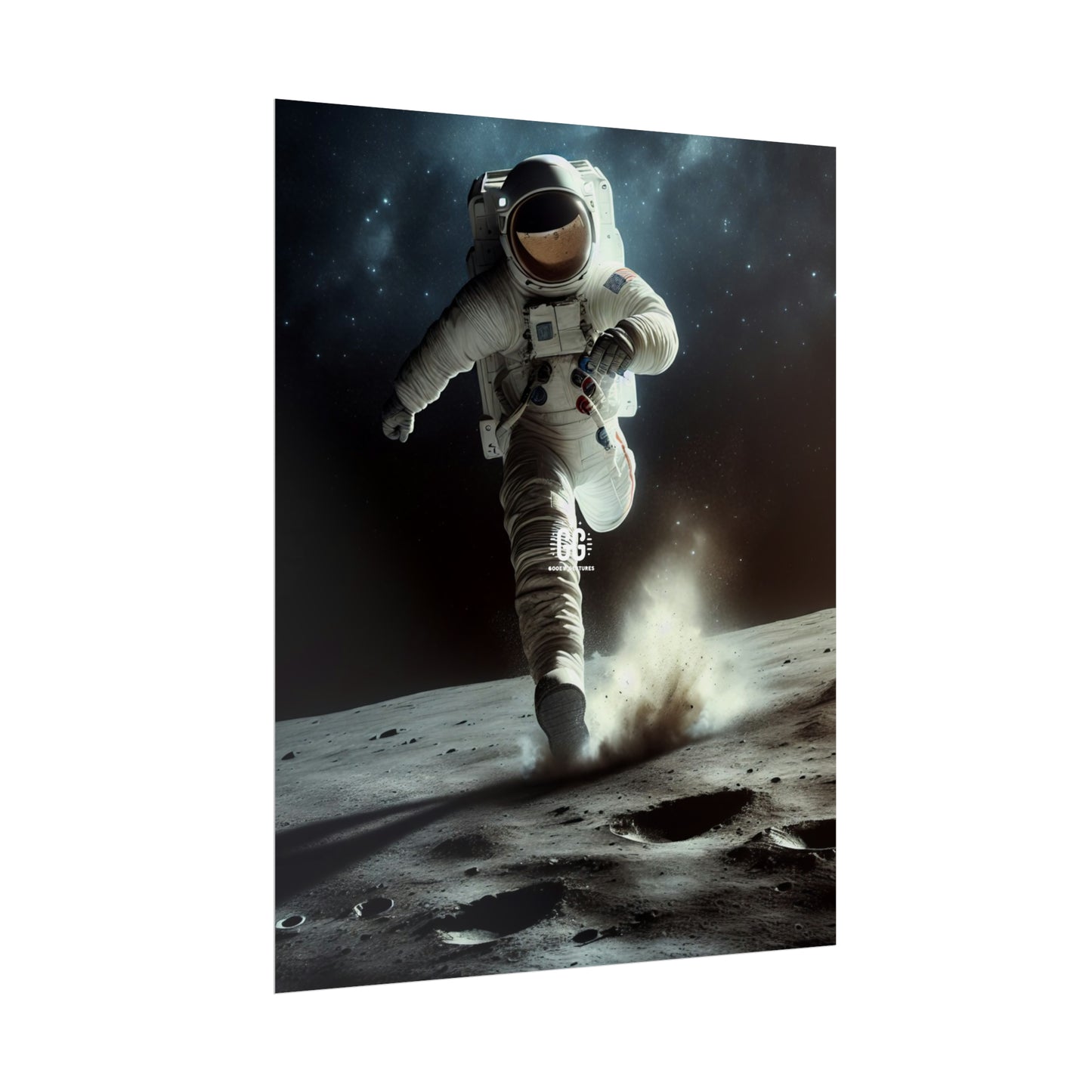 Lunar Leap Astronaut Poster