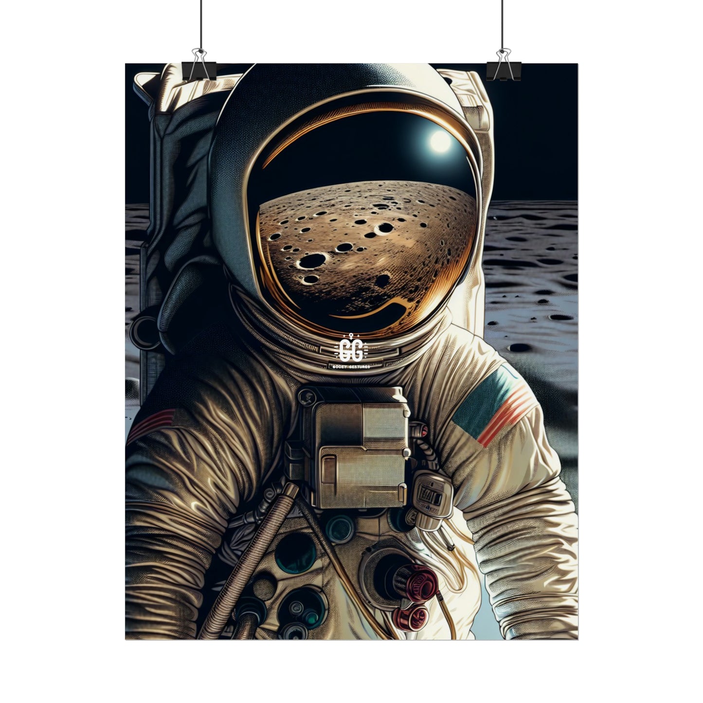 Lunar Explorer Reflection Poster