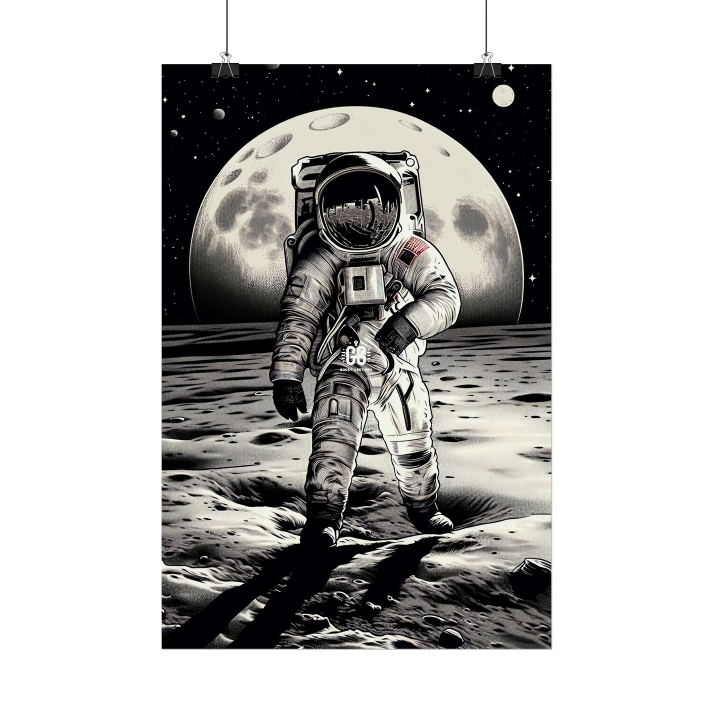 Lunar Explorer Vintage Poster