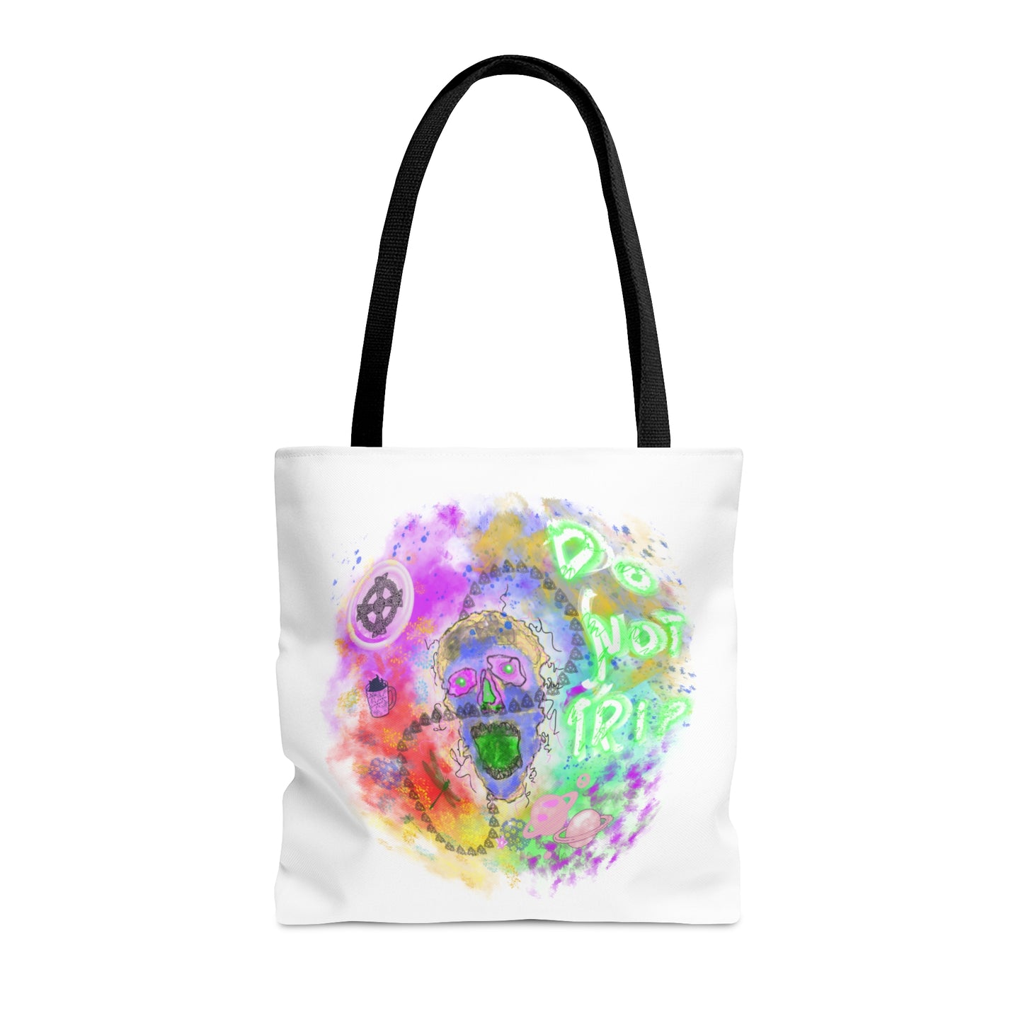 Psychedelic Skull Tote