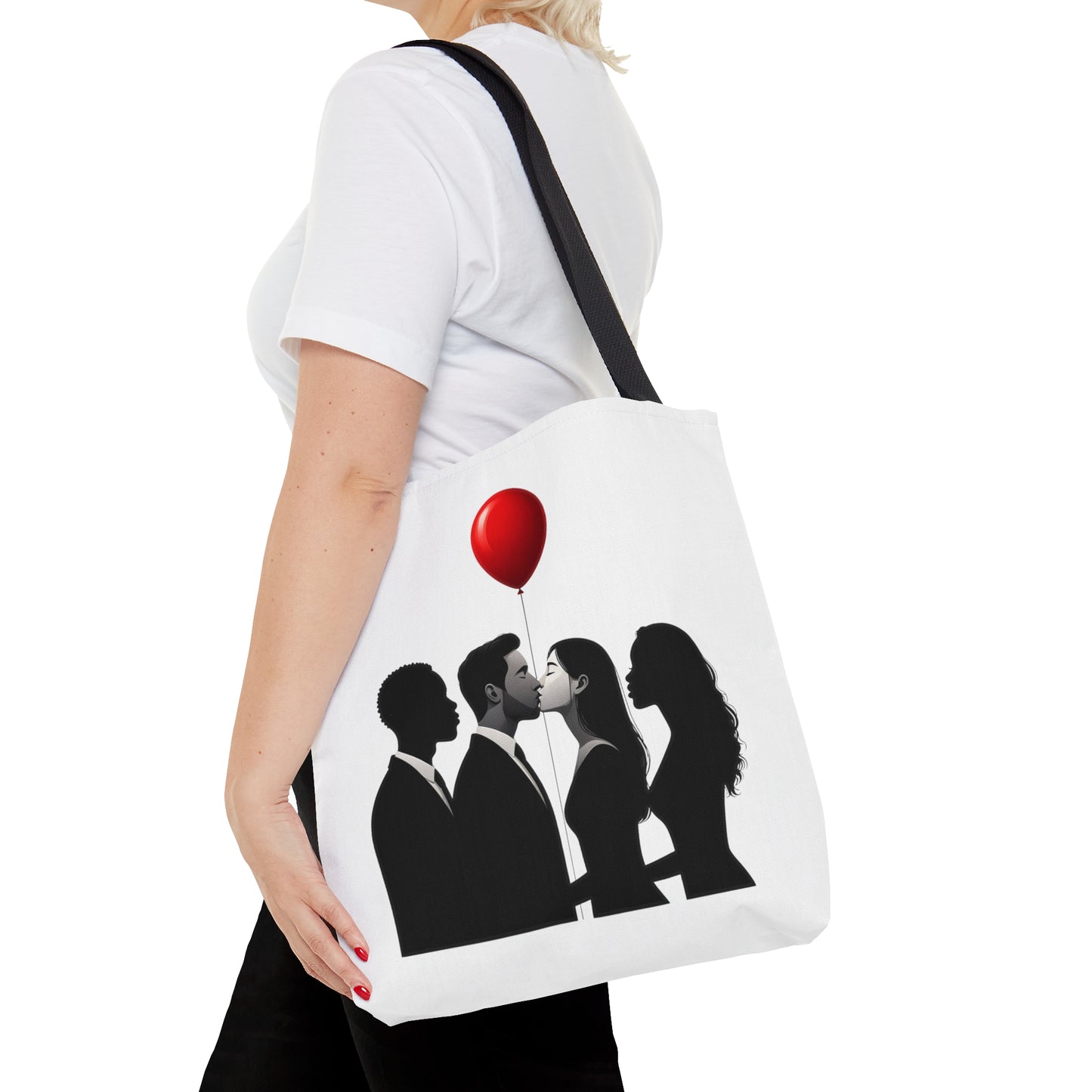 Balloon Kiss Tote Bag