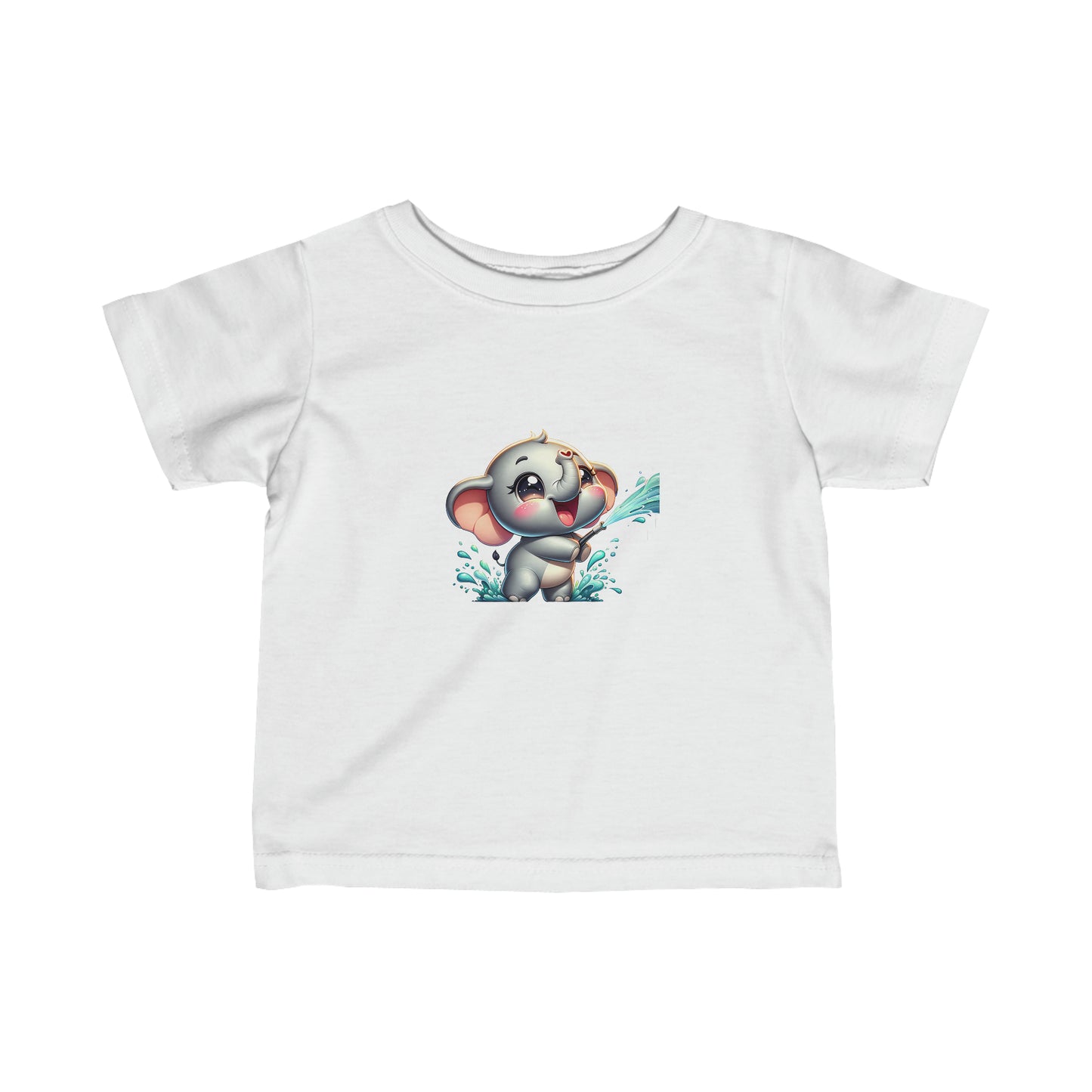 Rainbow Elephant Splash Tee