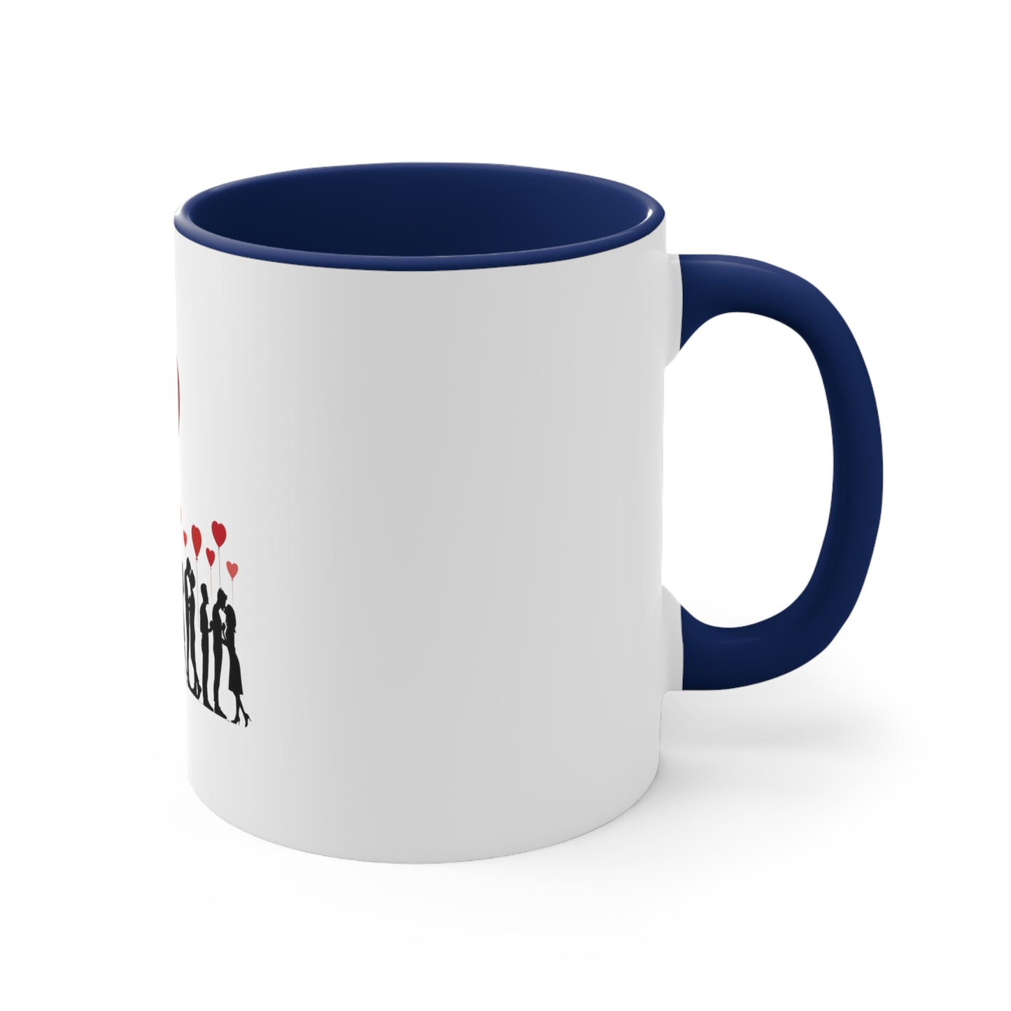 Love Silhouette Accent Mug