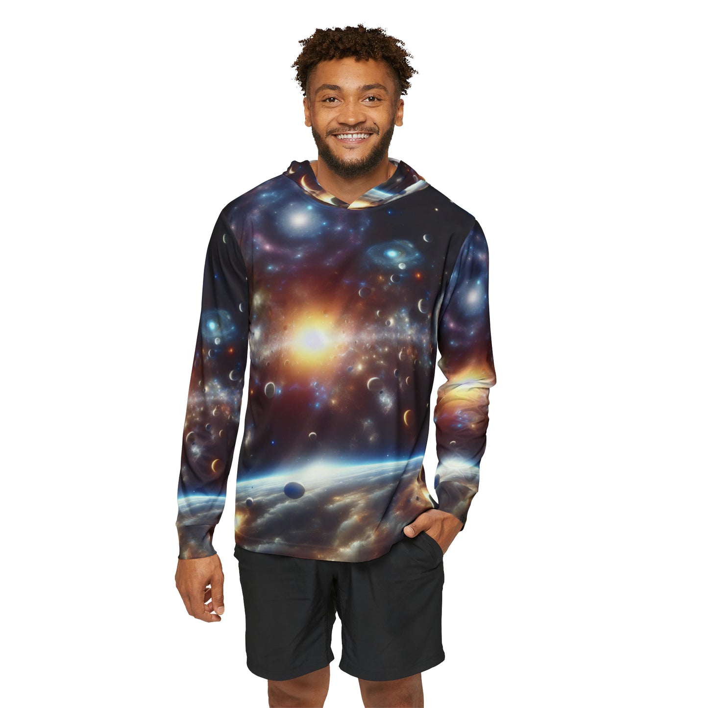 Cosmic Voyager Athletic Warmup Hoodie