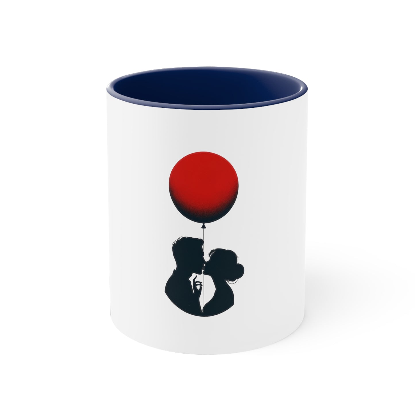 Balloon Kiss Accent Mug