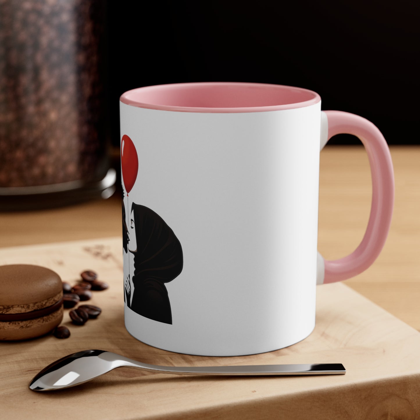 Balloon Kiss Accent Mug