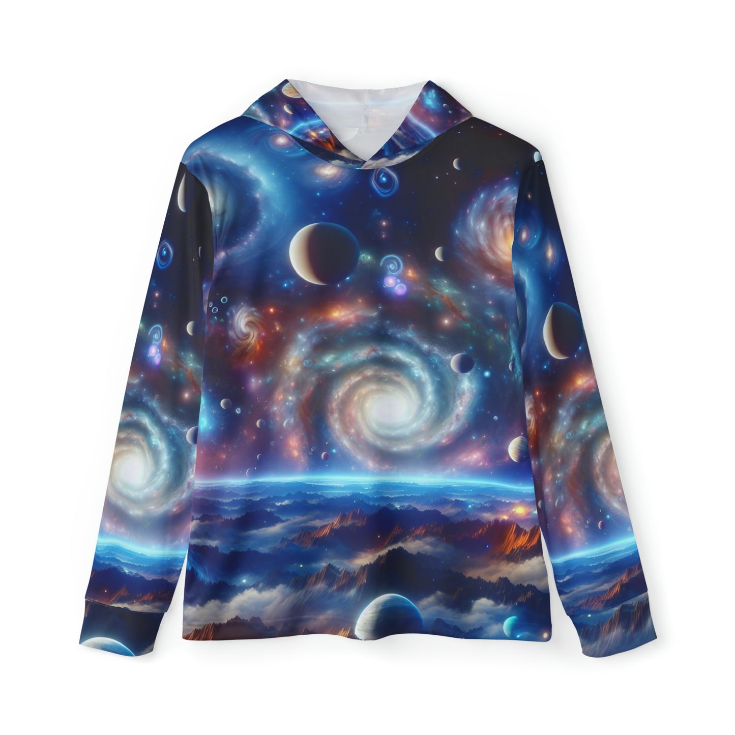 Cosmic Vortex Athletic Warmup Hoodie