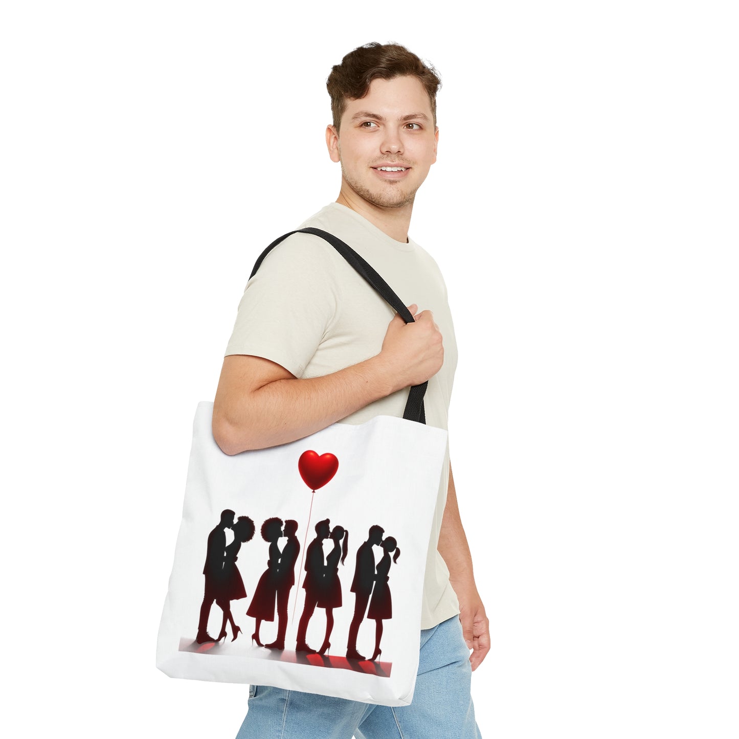 Love Silhouette Tote Bag