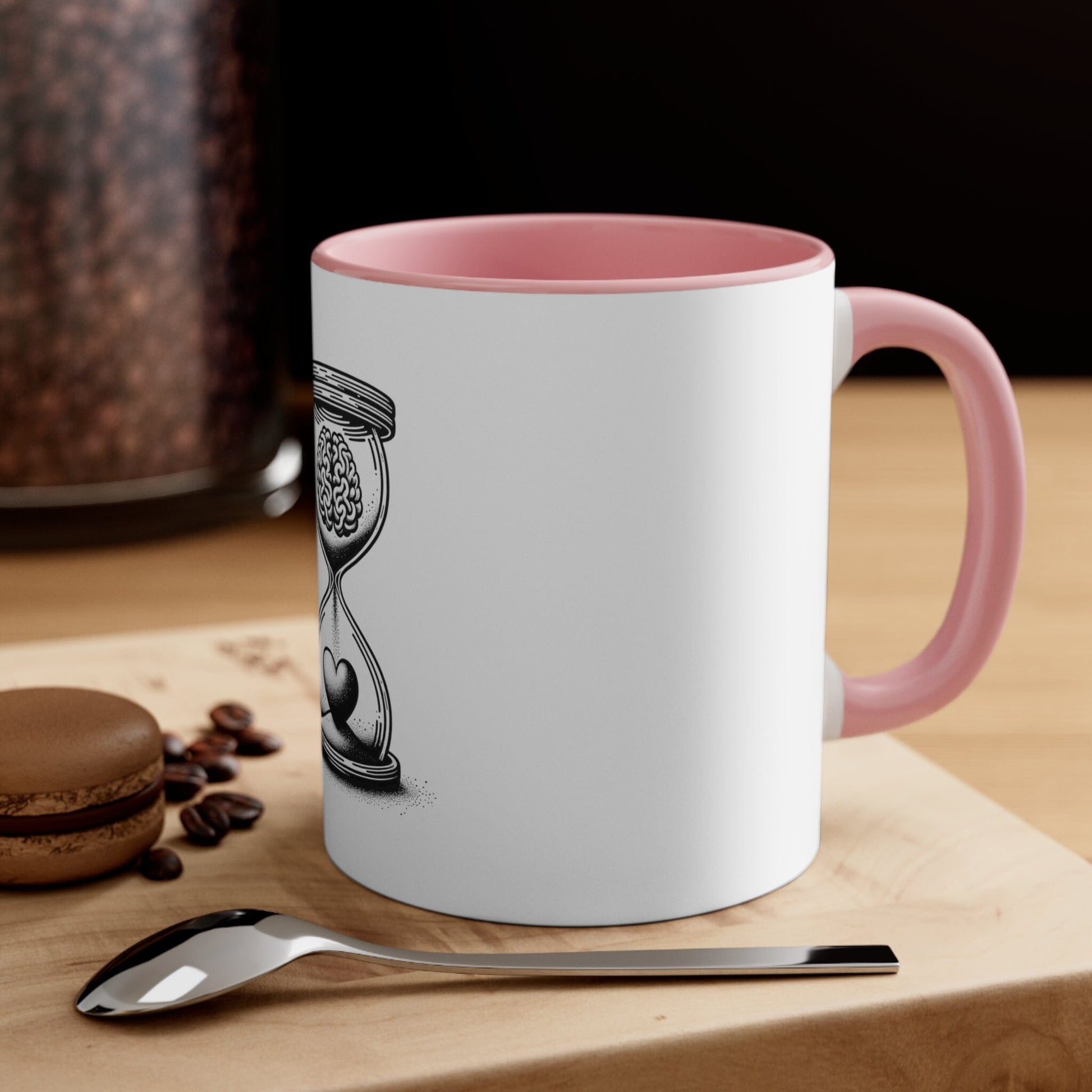 Mindful Love Hourglass Mug Mug Printify 