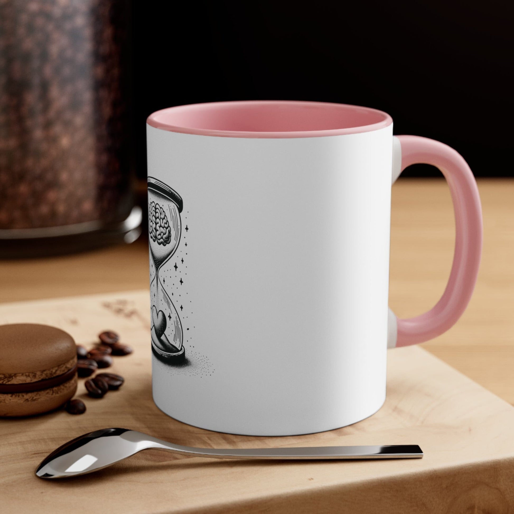 Mindful Love Hourglass Mug Mug Printify 