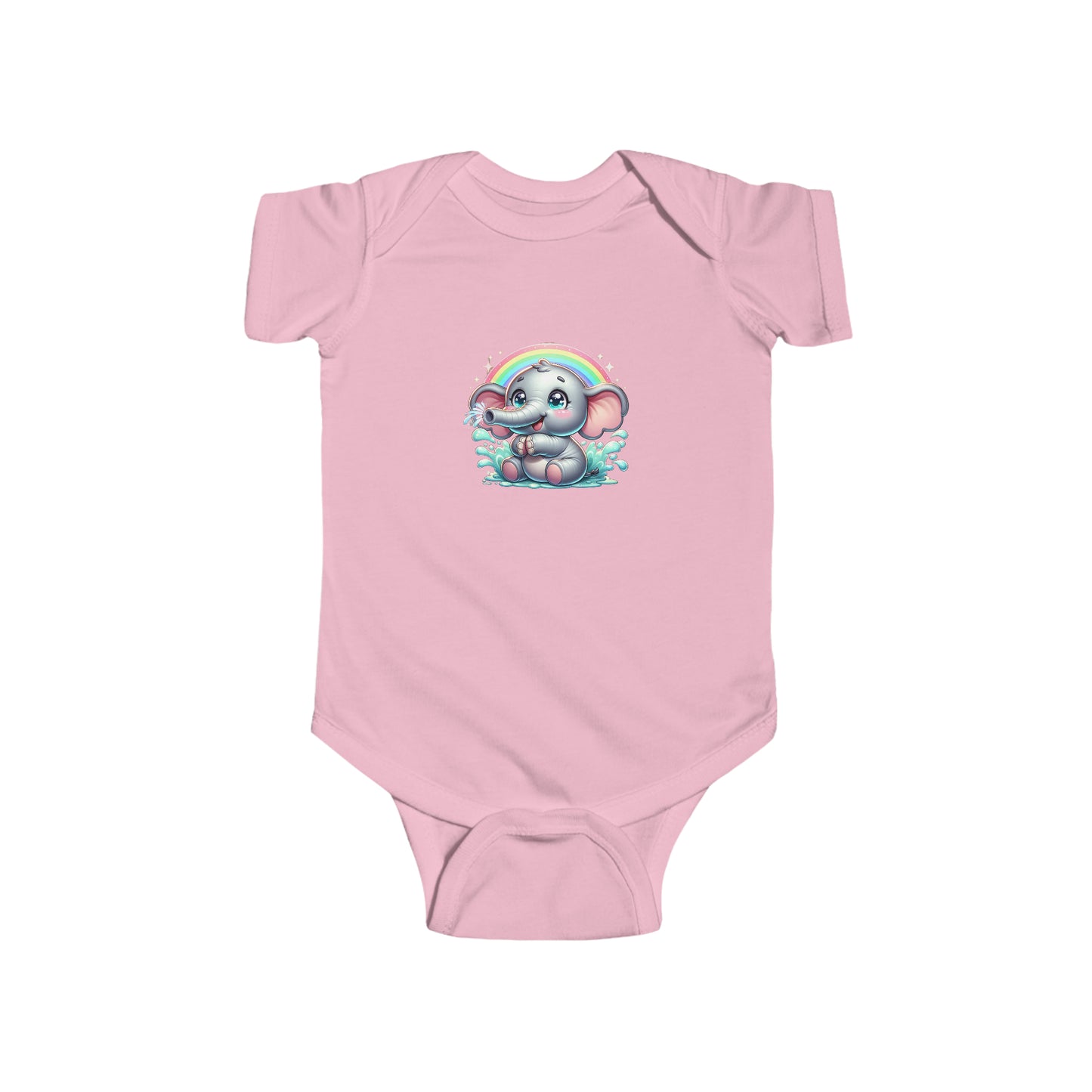 Rainbow Elephant Infant Bodysuit