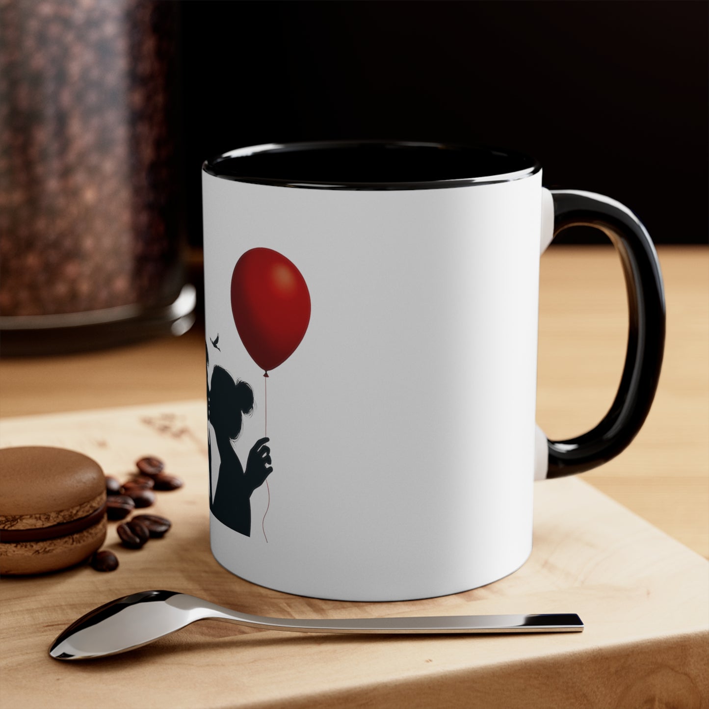 Romantic Silhouette Balloon Mug