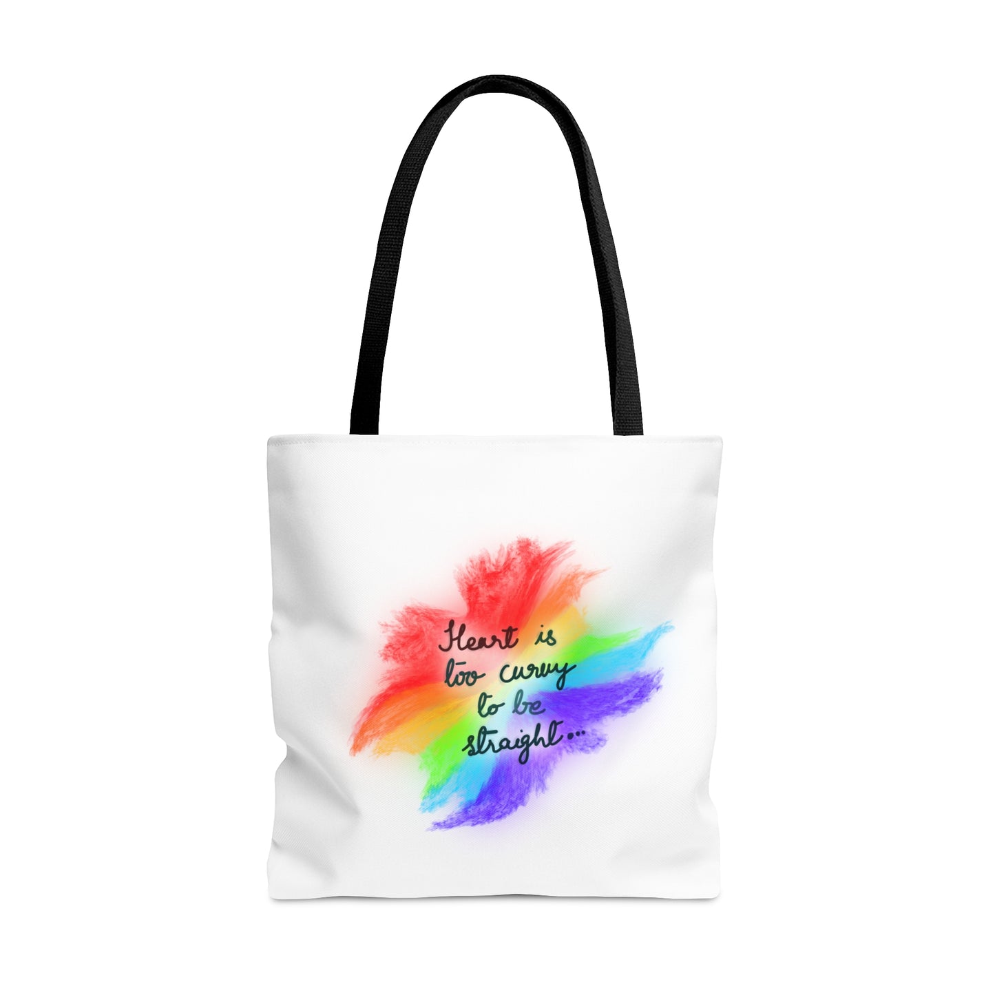 Curvy Heart Tote Bag