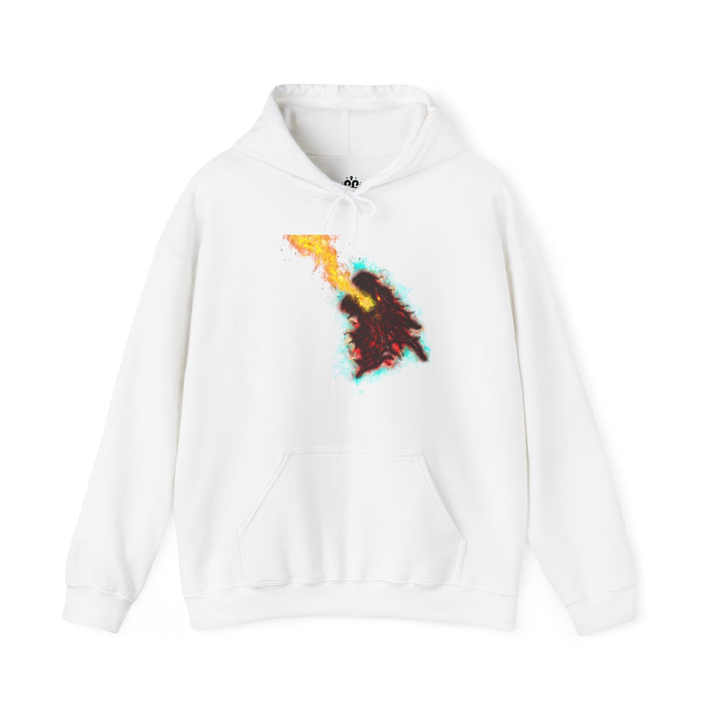 Fiery Ice Contrast Hoodie